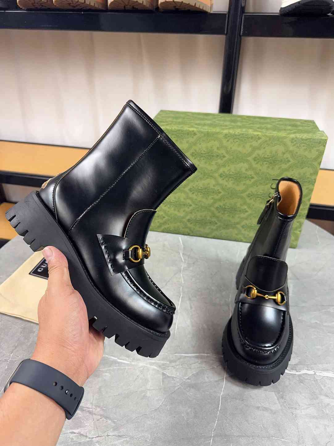 VBS HORSEBIT ANKLE BOOTS LEATHER BLACK