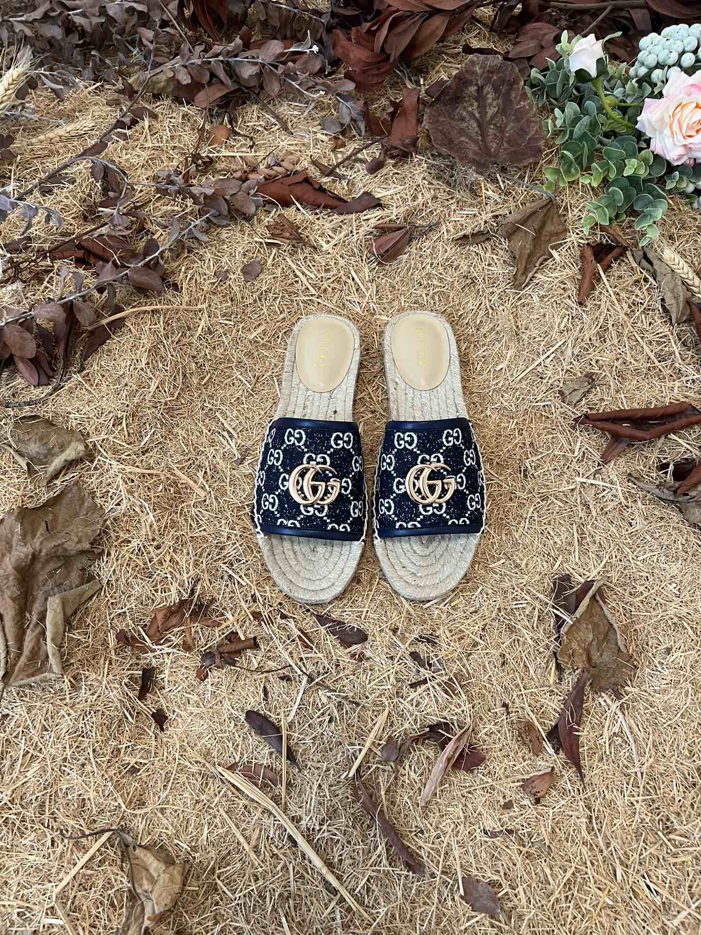 VBS new MARMONT SLIDES slippers black starboard flat canvas sandals