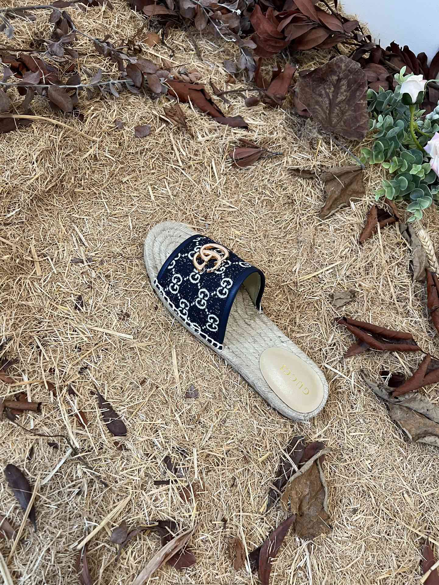 VBS new MARMONT SLIDES slippers black starboard flat canvas sandals