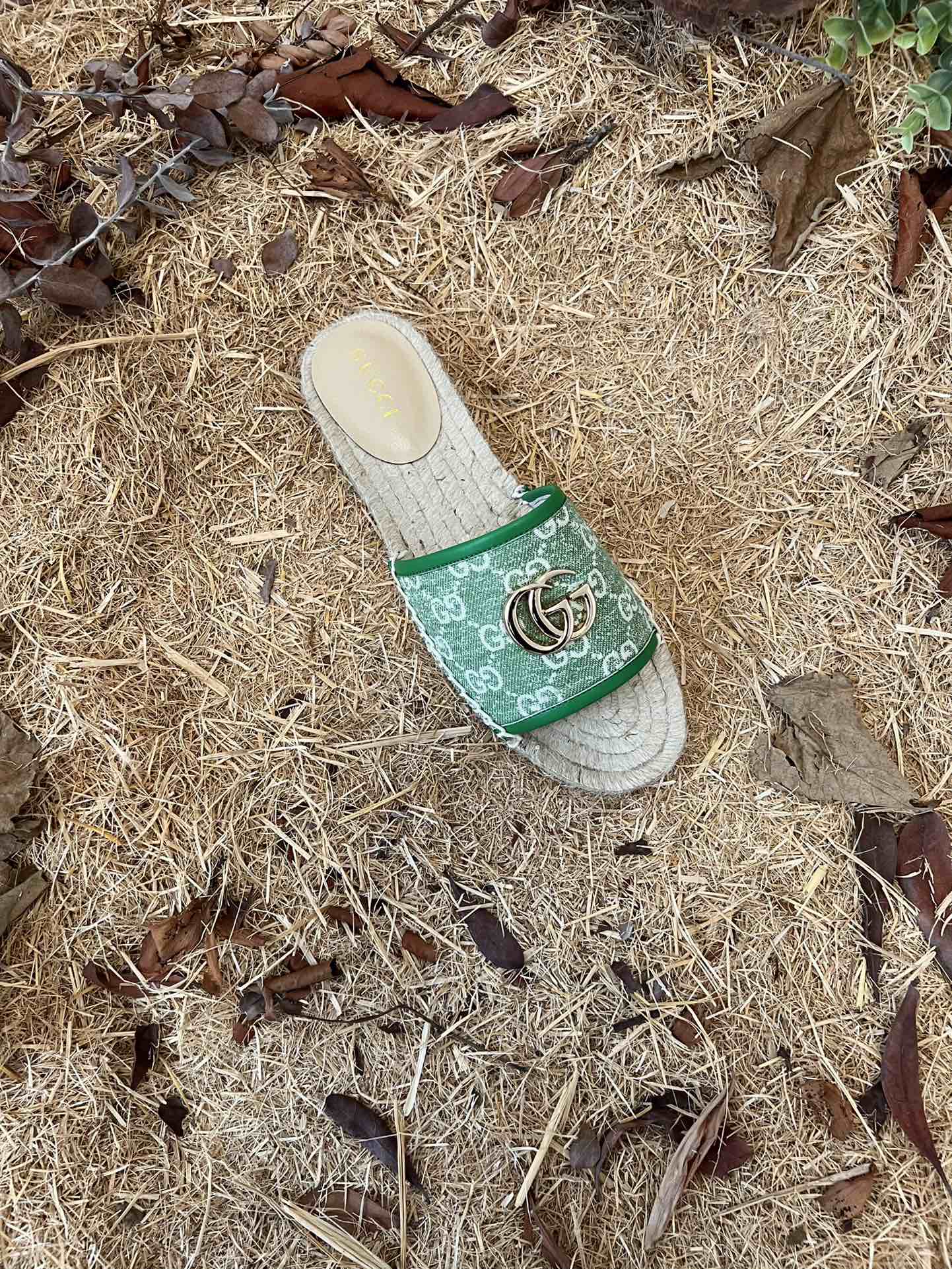 VBS new MARMONT SLIDES slippers green starboard flat canvas sandals