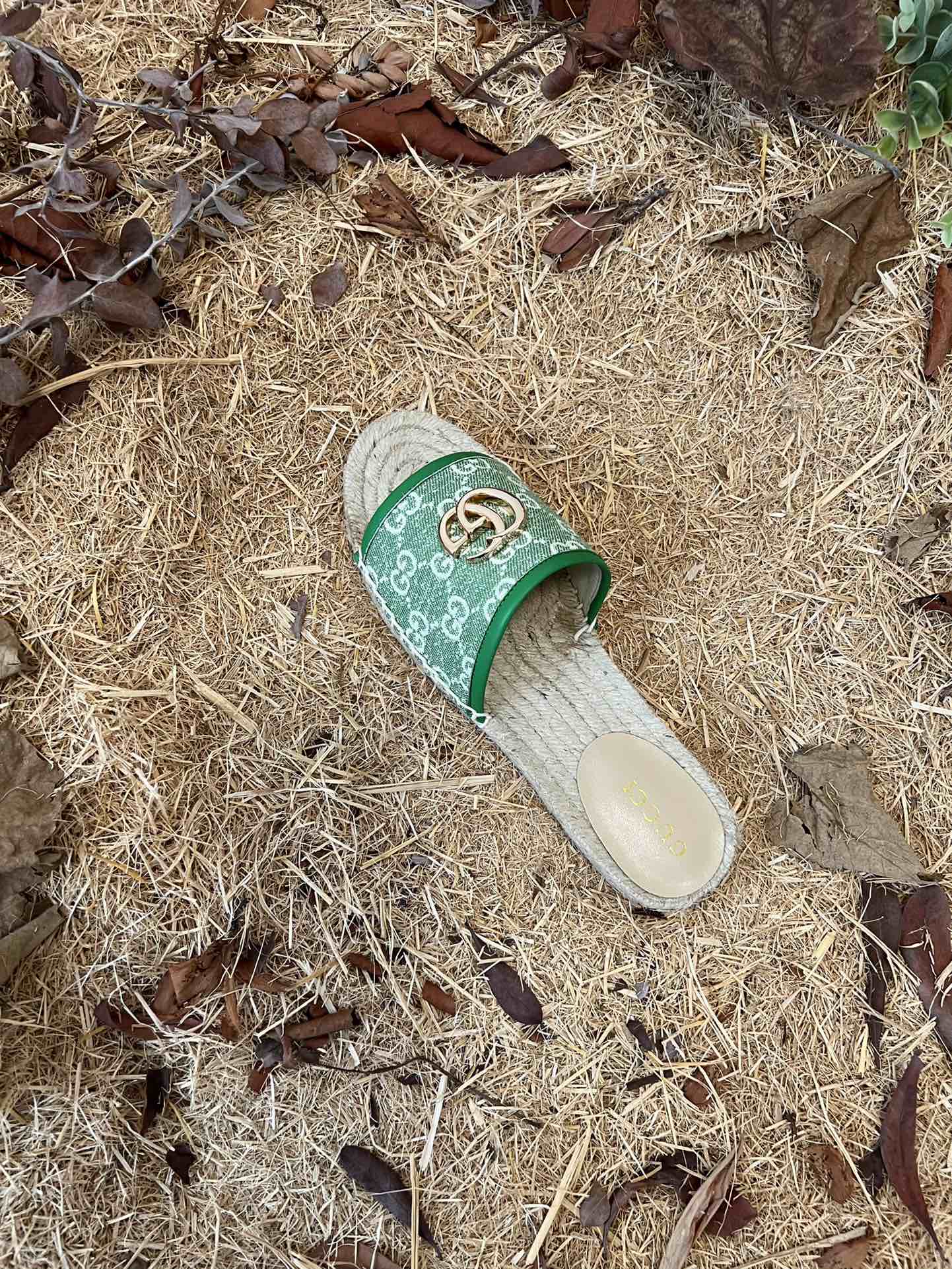 VBS new MARMONT SLIDES slippers green starboard flat canvas sandals