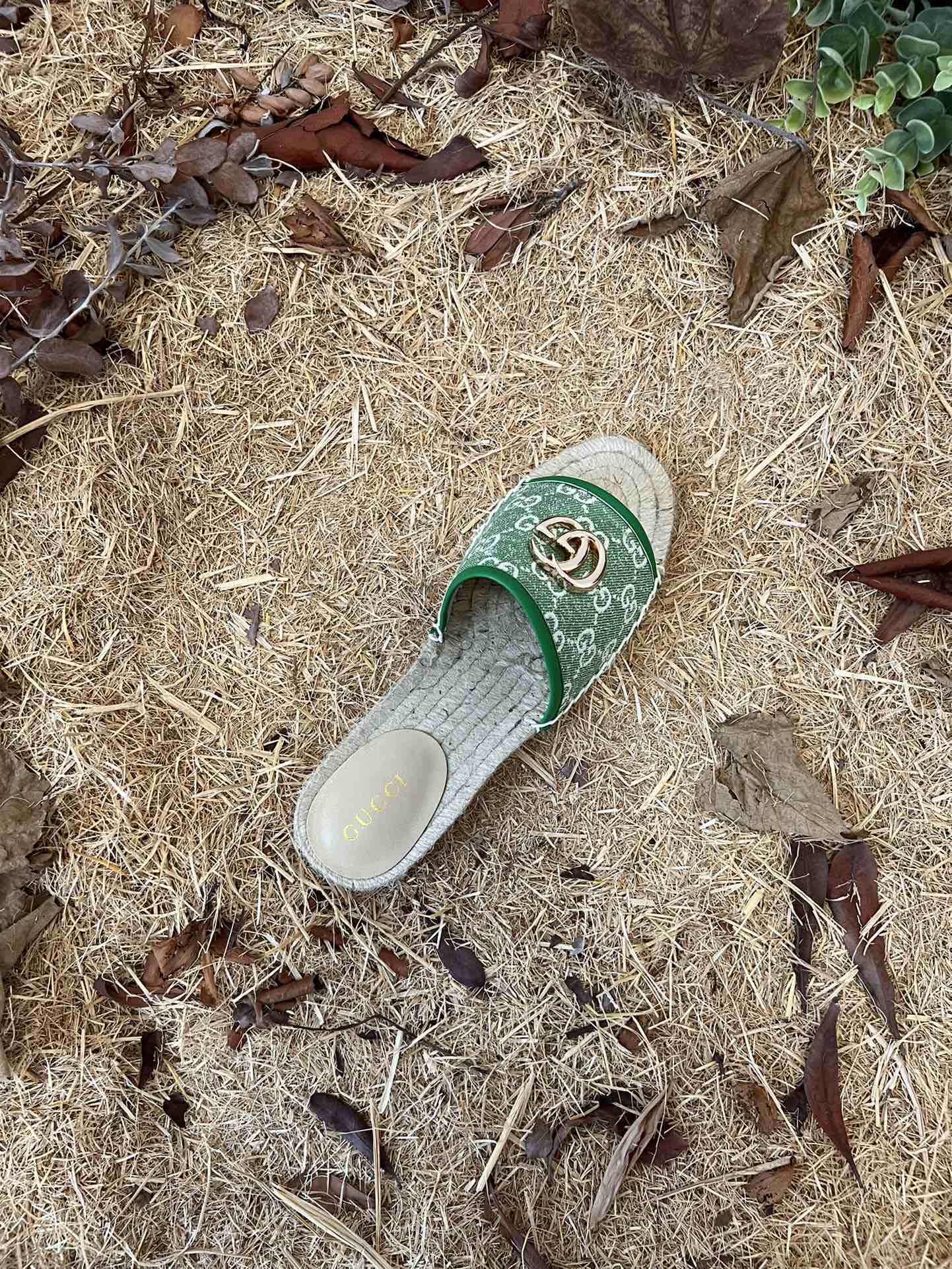 VBS new MARMONT SLIDES slippers green starboard flat canvas sandals
