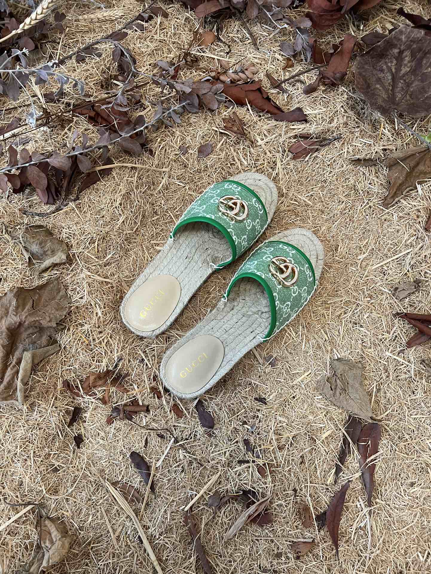 VBS new MARMONT SLIDES slippers green starboard flat canvas sandals