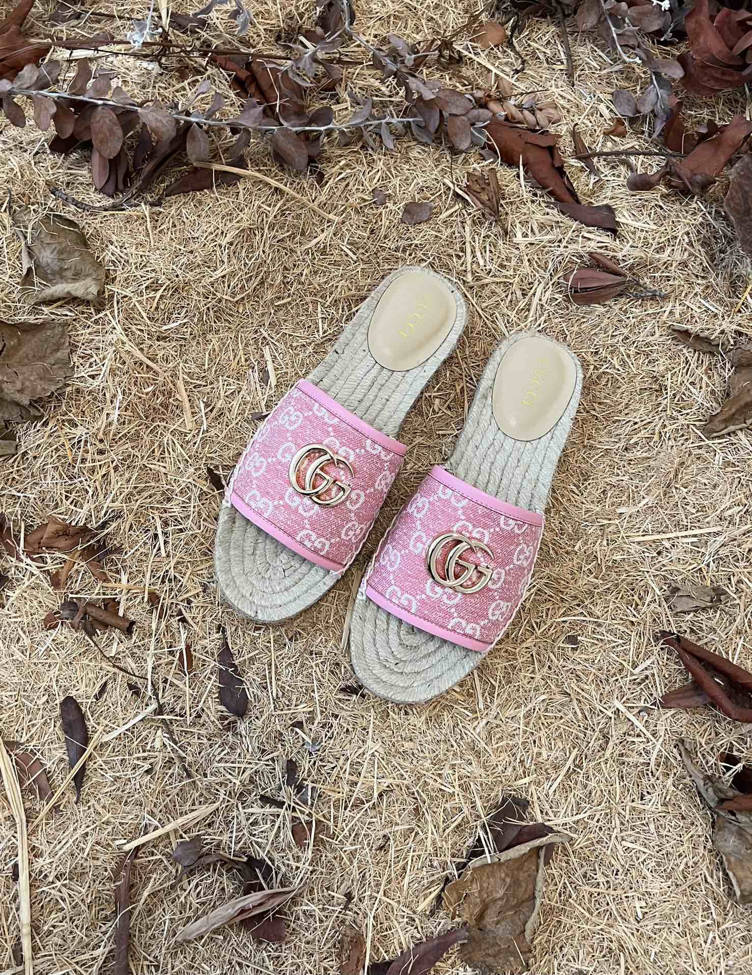 VBS new MARMONT SLIDES slippers rose red starboard flat canvas sandals
