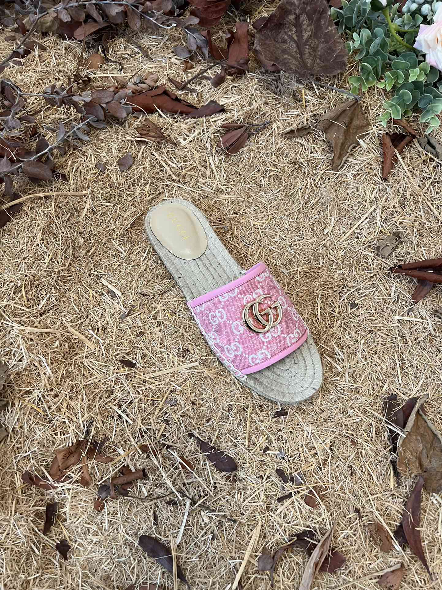 VBS new MARMONT SLIDES slippers rose red starboard flat canvas sandals
