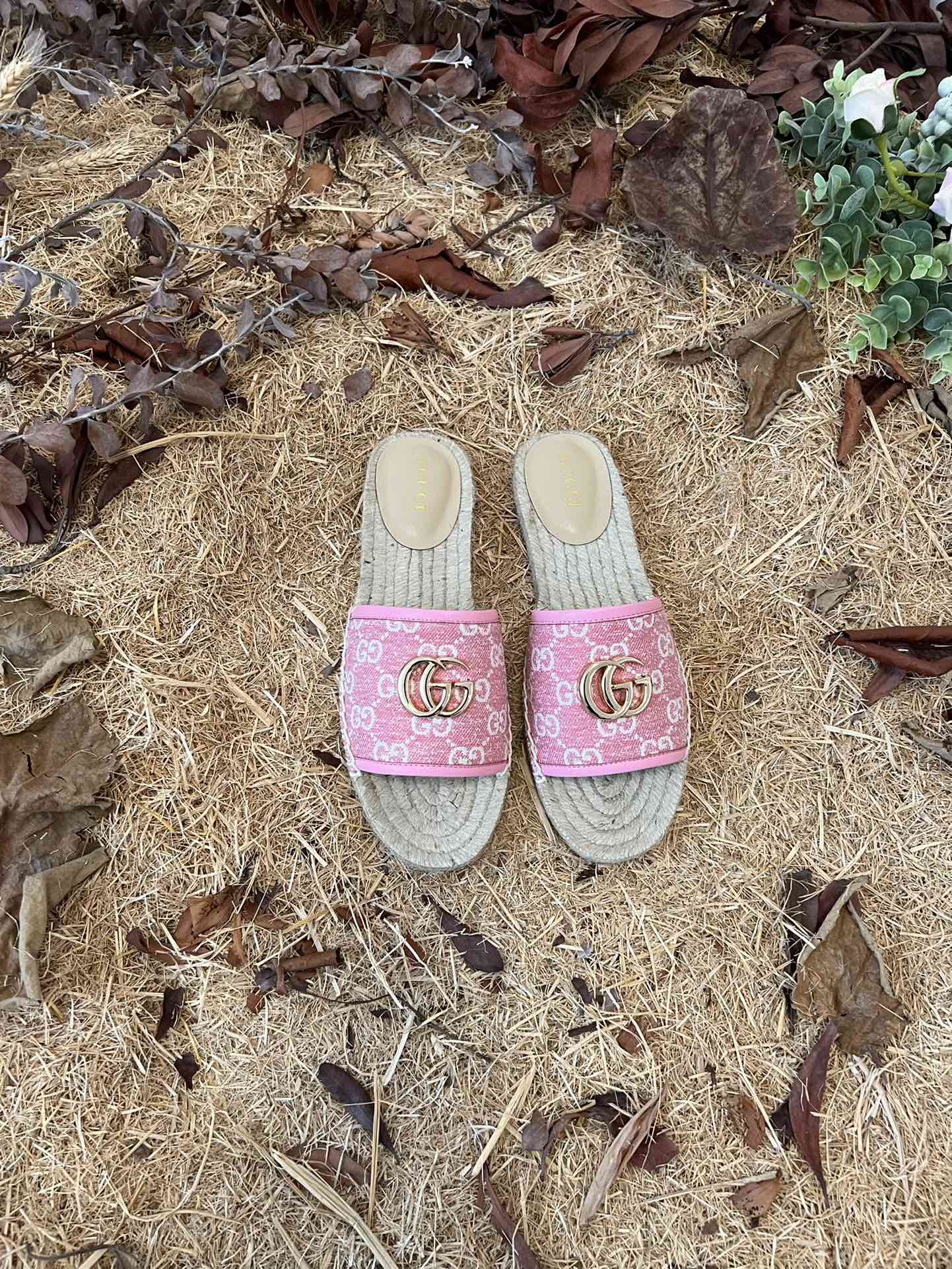 VBS new MARMONT SLIDES slippers rose red starboard flat canvas sandals
