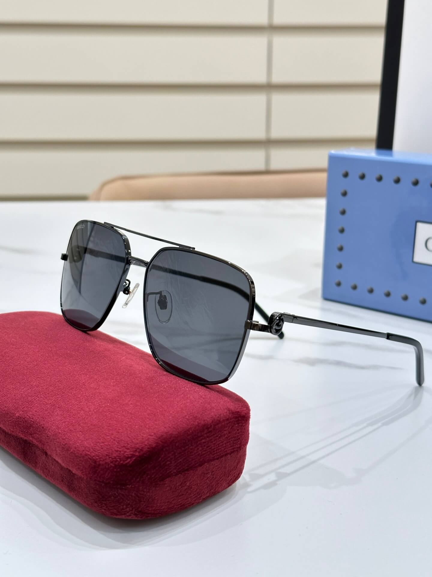 VBS Pilot Urban Web Block Aviator Sunglasses VBS1605S