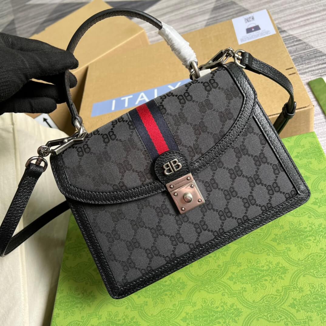 VBS silver BB shoulder crossbody bag black Co branded style 680119