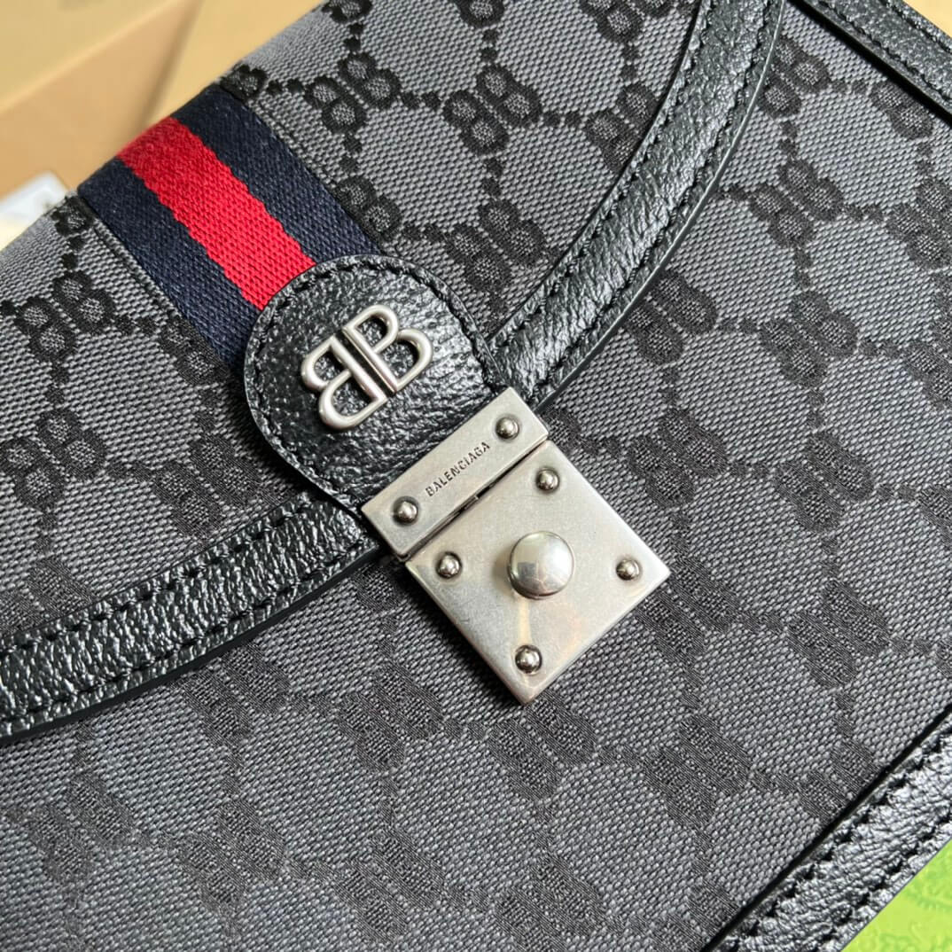 VBS silver BB shoulder crossbody bag black Co branded style 680119