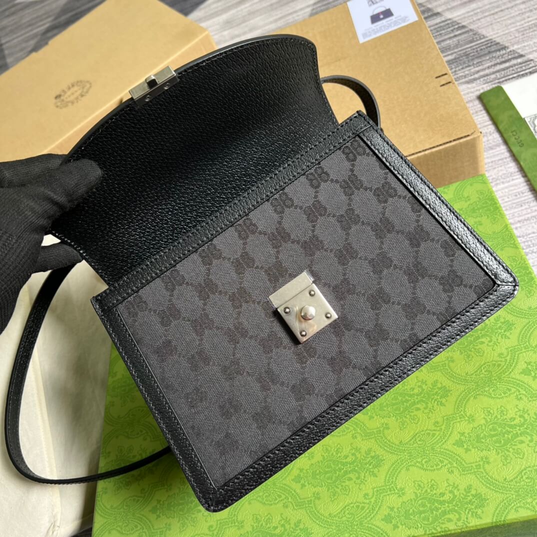 VBS silver BB shoulder crossbody bag black Co branded style 680119