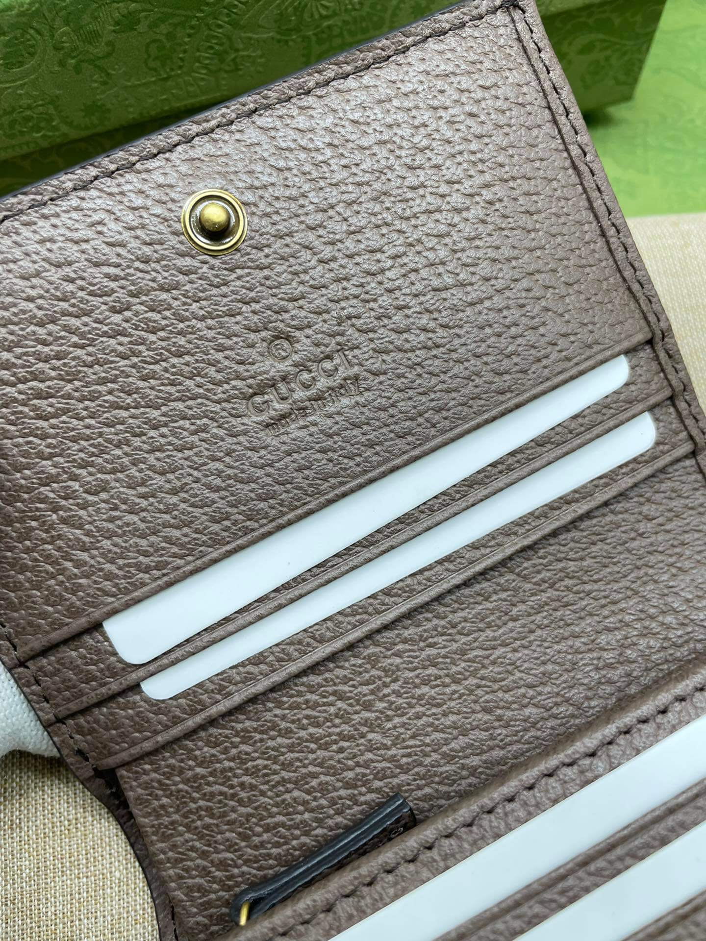 VBS Bamboo wallet card bag browm FREE SHIPPING