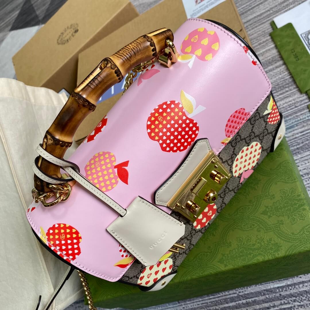 VBS 603221 Handbag shoulder bag cross body bags pink Padlock calfskin