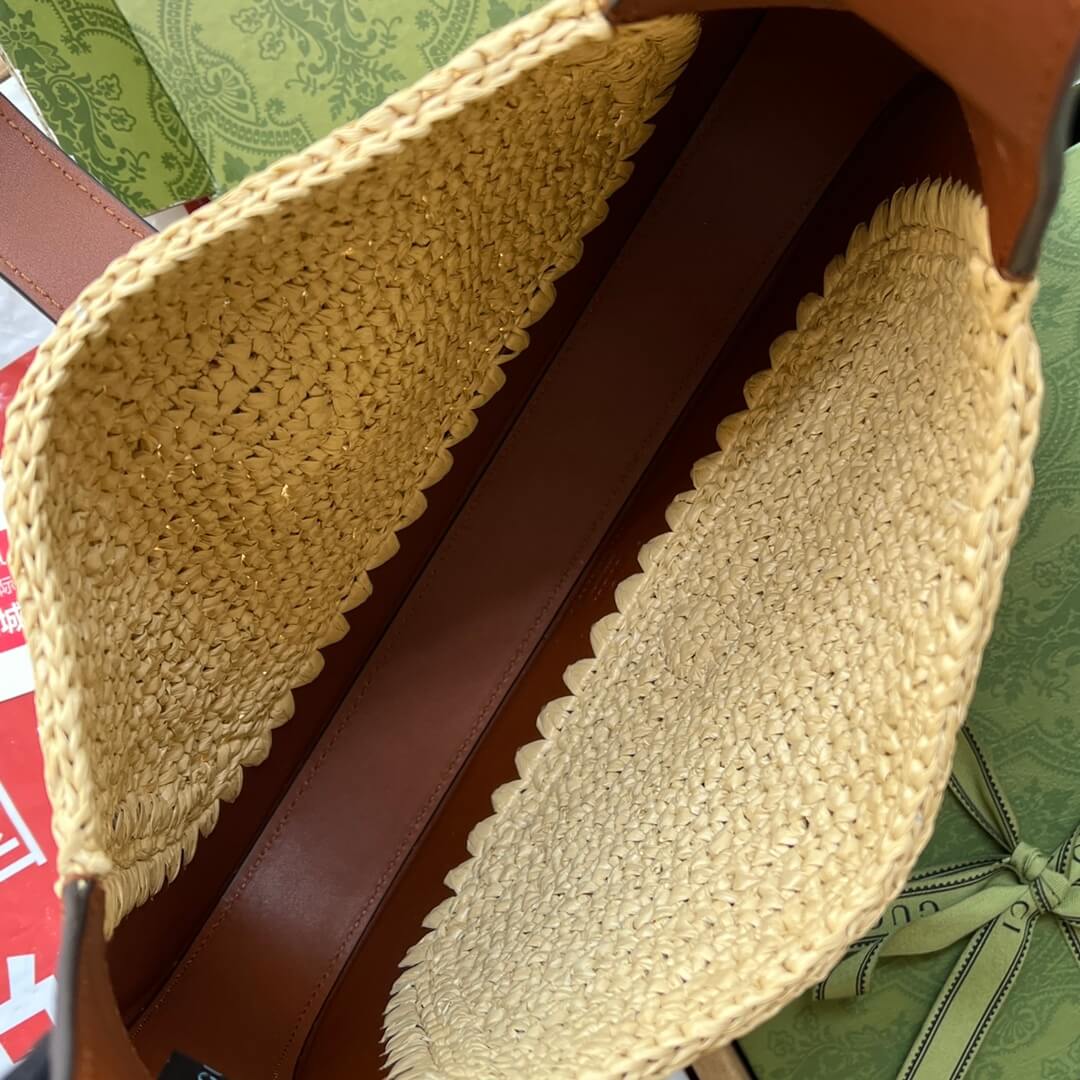VBS 636709 woven subaxillary bag 27cm brown cowhide