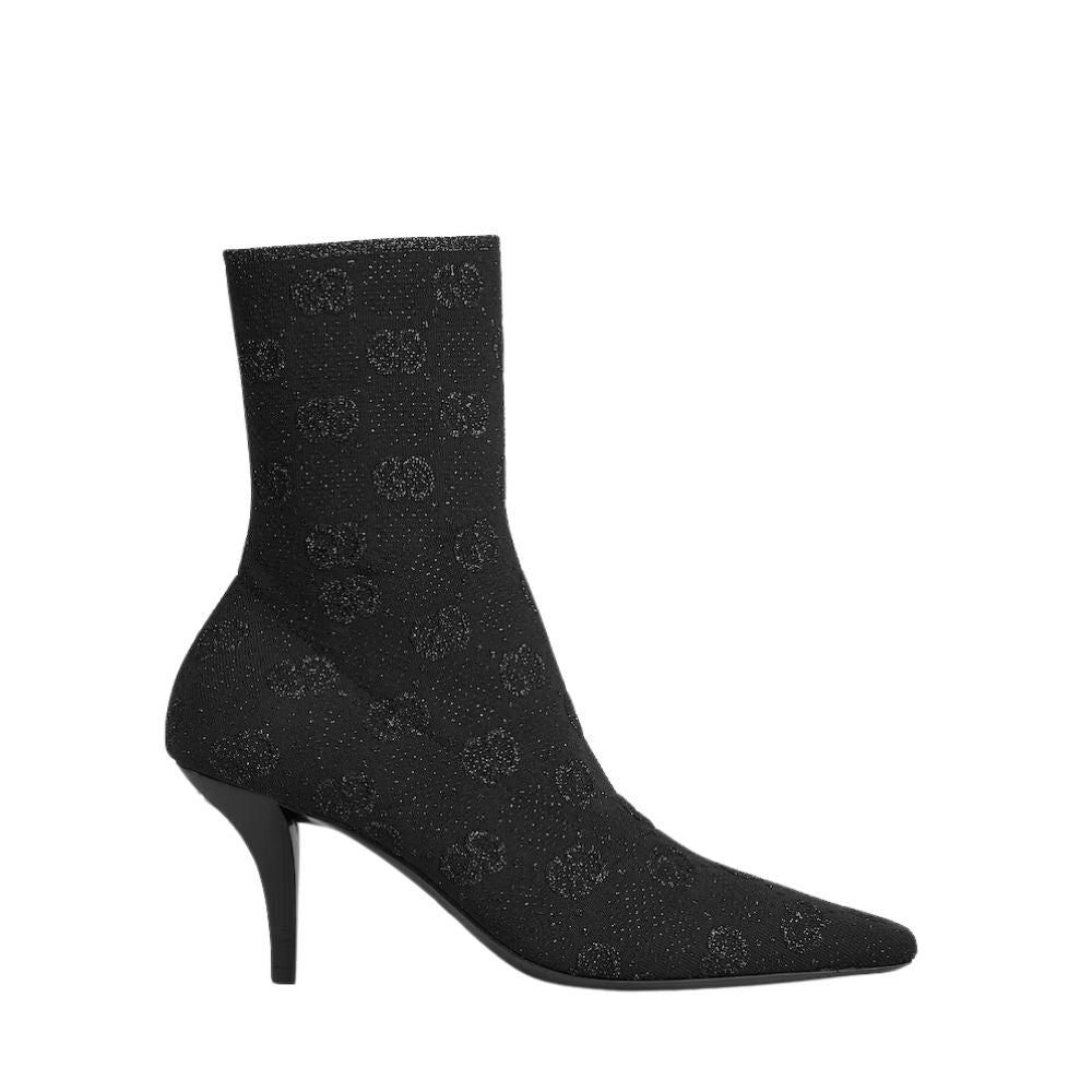 Vbs WOMEN'S Vbs KNIT ANKLE BOOTS BLACK 718378 FACFM 8720