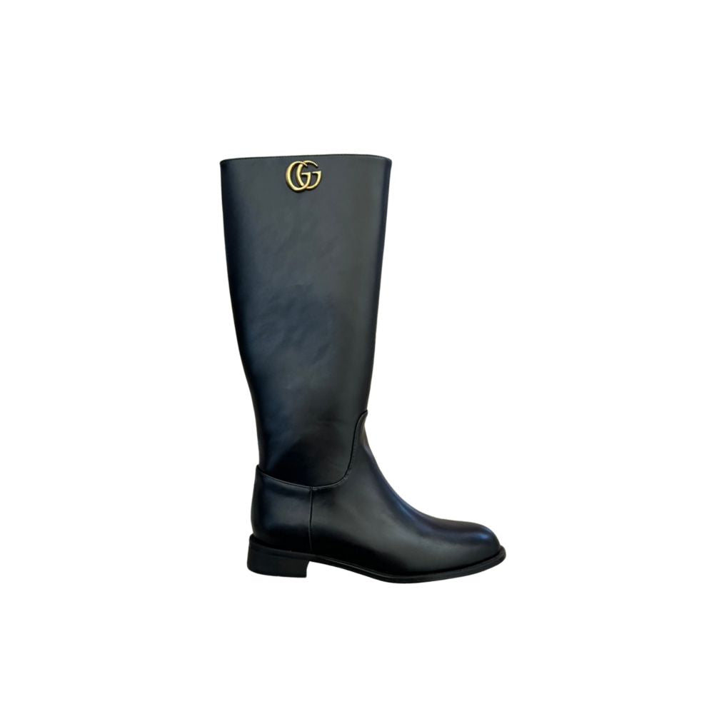 Vbs Vbs LEATHER HIGH BOOTS BLACK