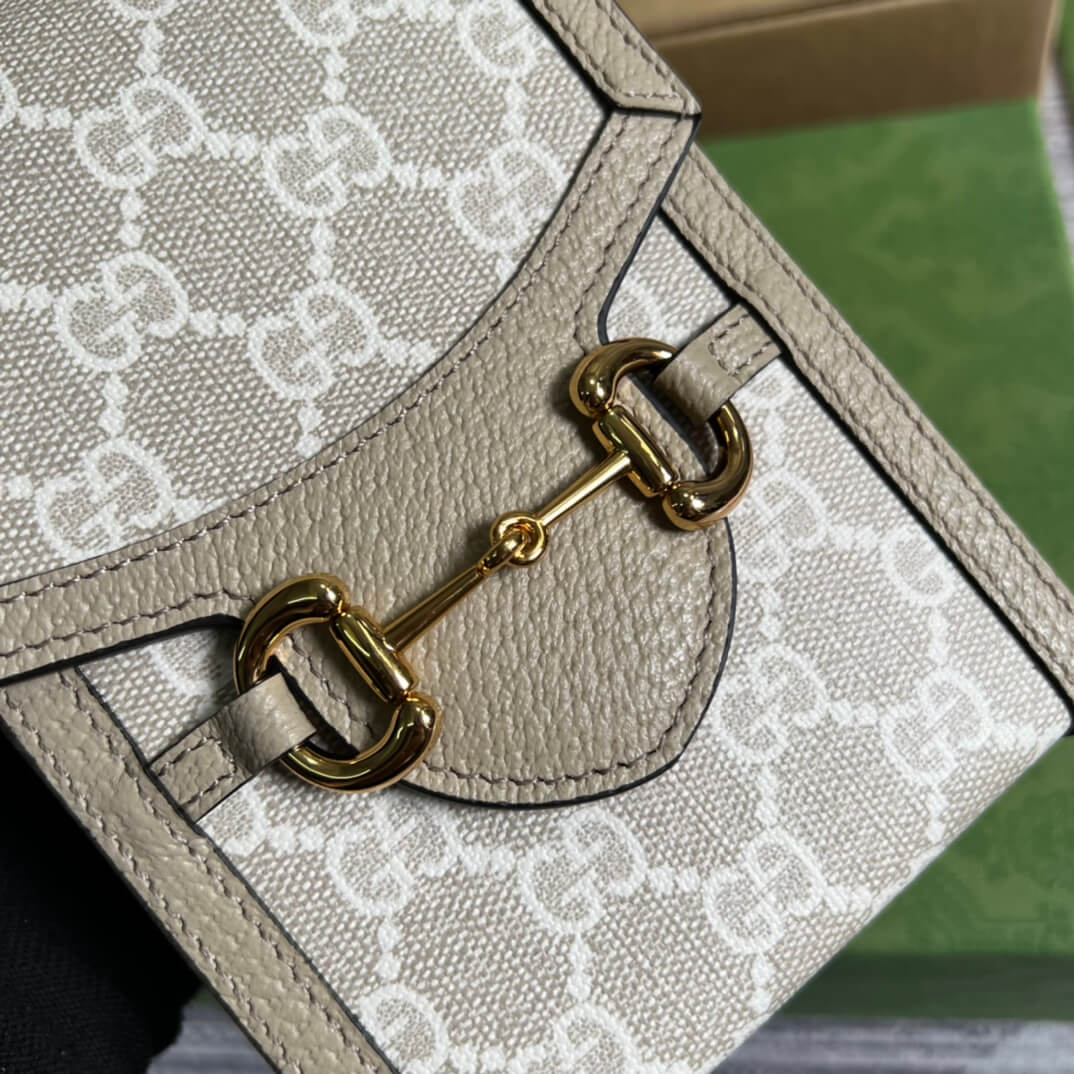 VBS Horsebit 1955 crossbody bag white 625615