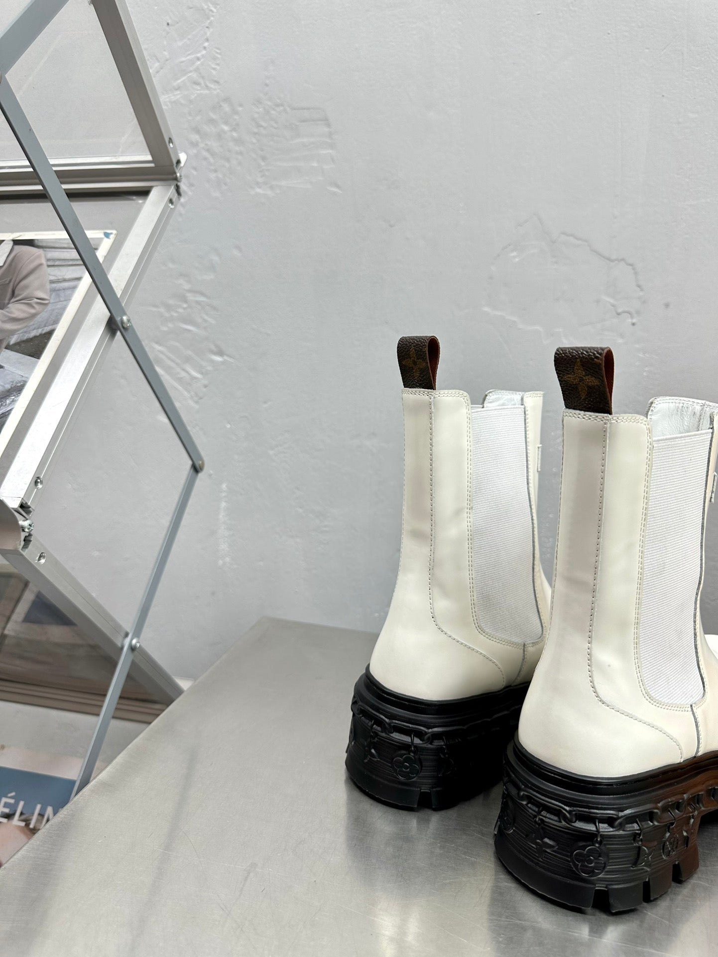 nmb nmb RECORD CHELSEA BOOT WHITE 1AC7YX