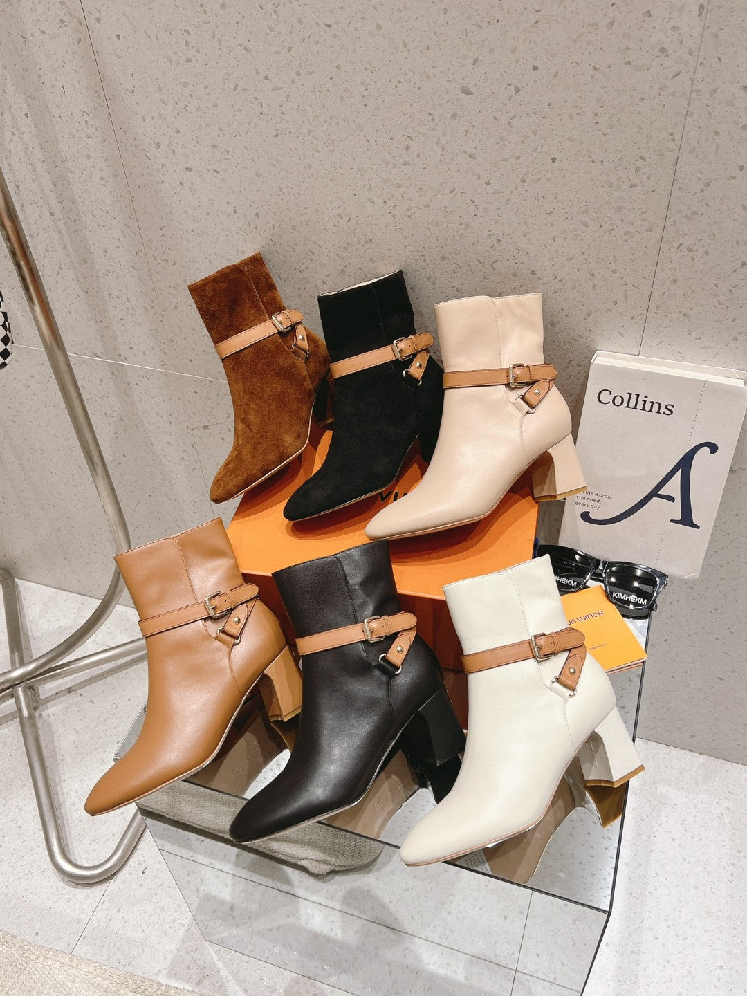 nmb PARISIENNE ANKLE BOOT WHITE