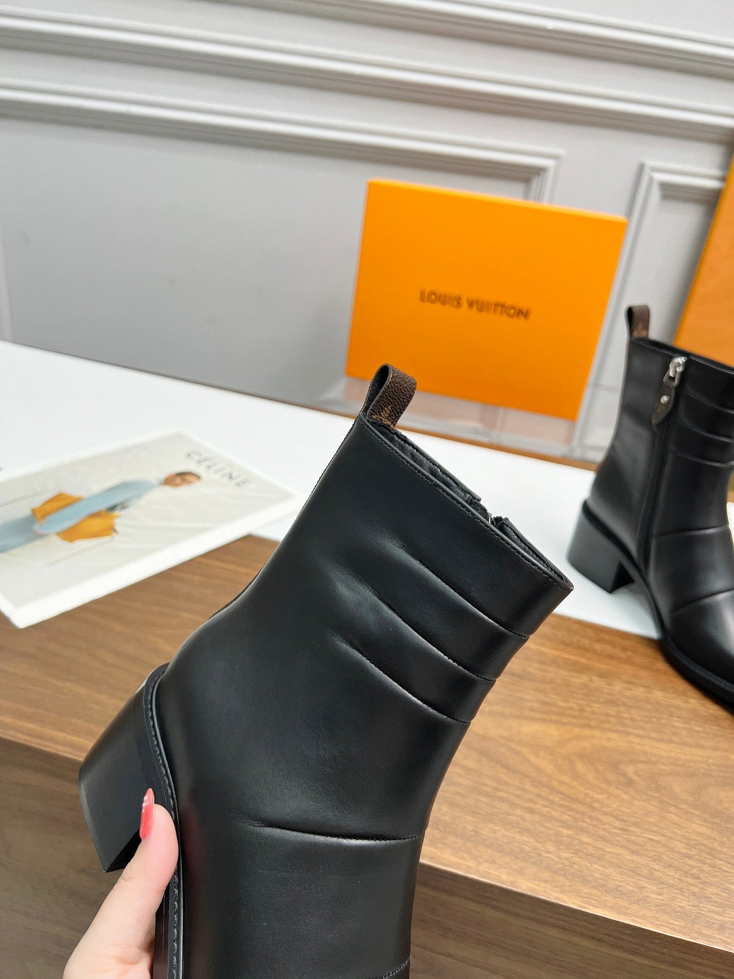 nmb JAZZ BOOTS LAMBSKIN BLACK 1ADBJ9