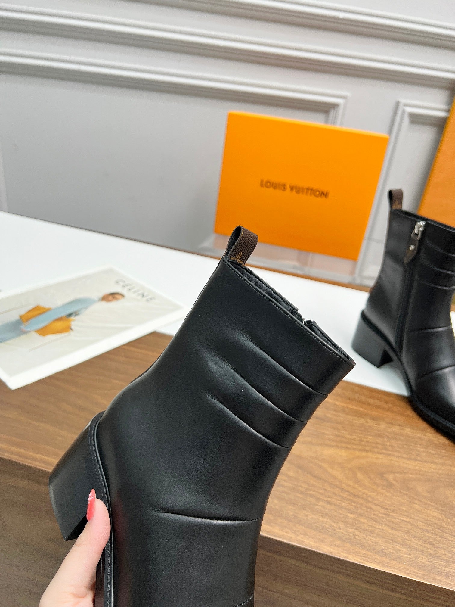 nmb JAZZ BOOTS LAMBSKIN BLACK 1ADBJ9
