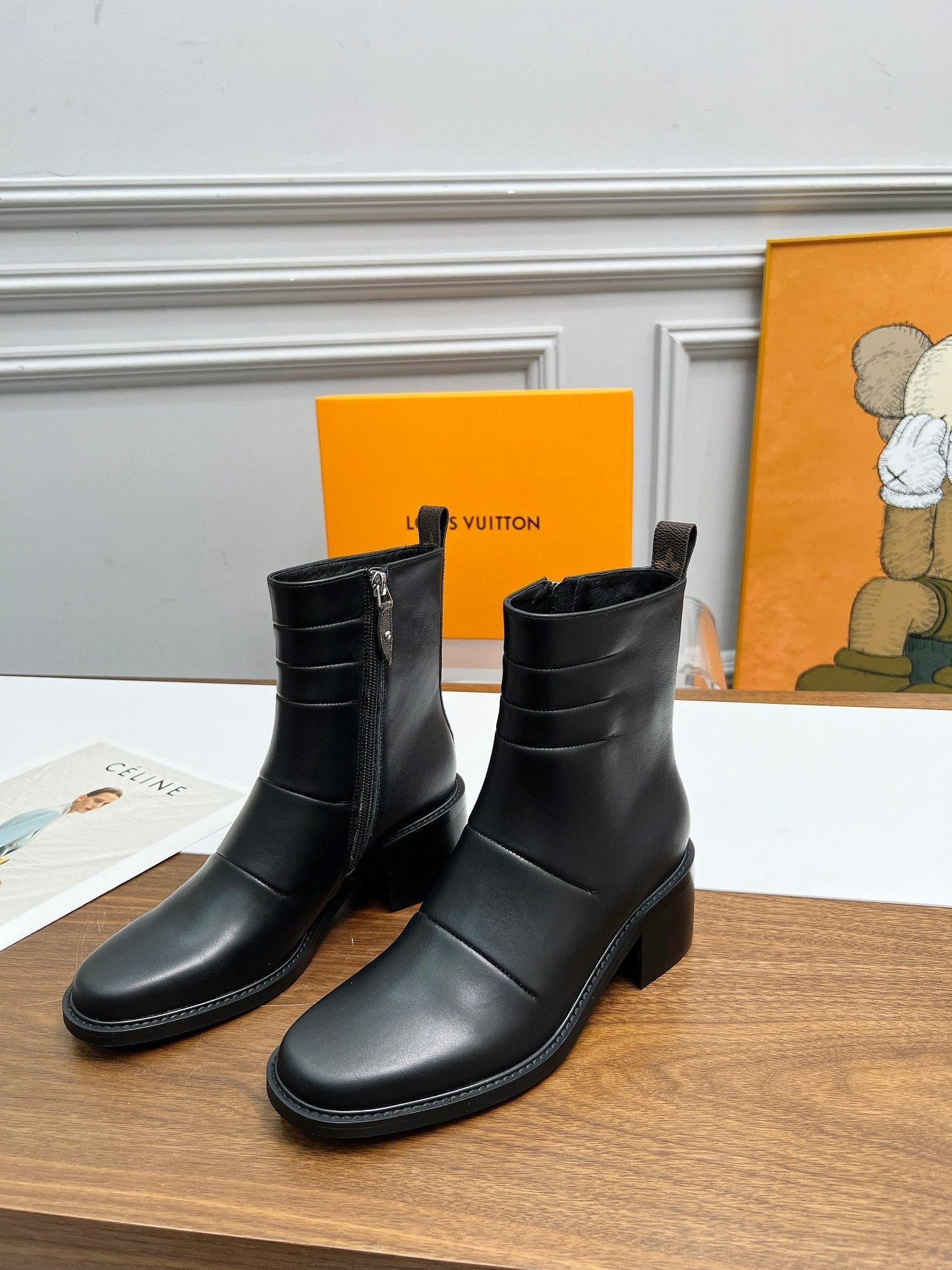 nmb JAZZ BOOTS LAMBSKIN BLACK 1ADBJ9