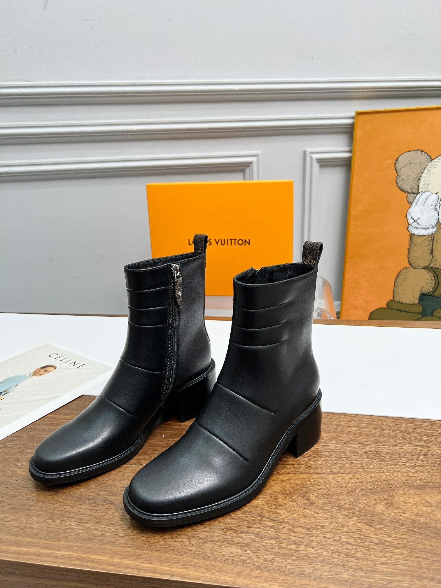 nmb JAZZ BOOTS LAMBSKIN BLACK 1ADBJ9