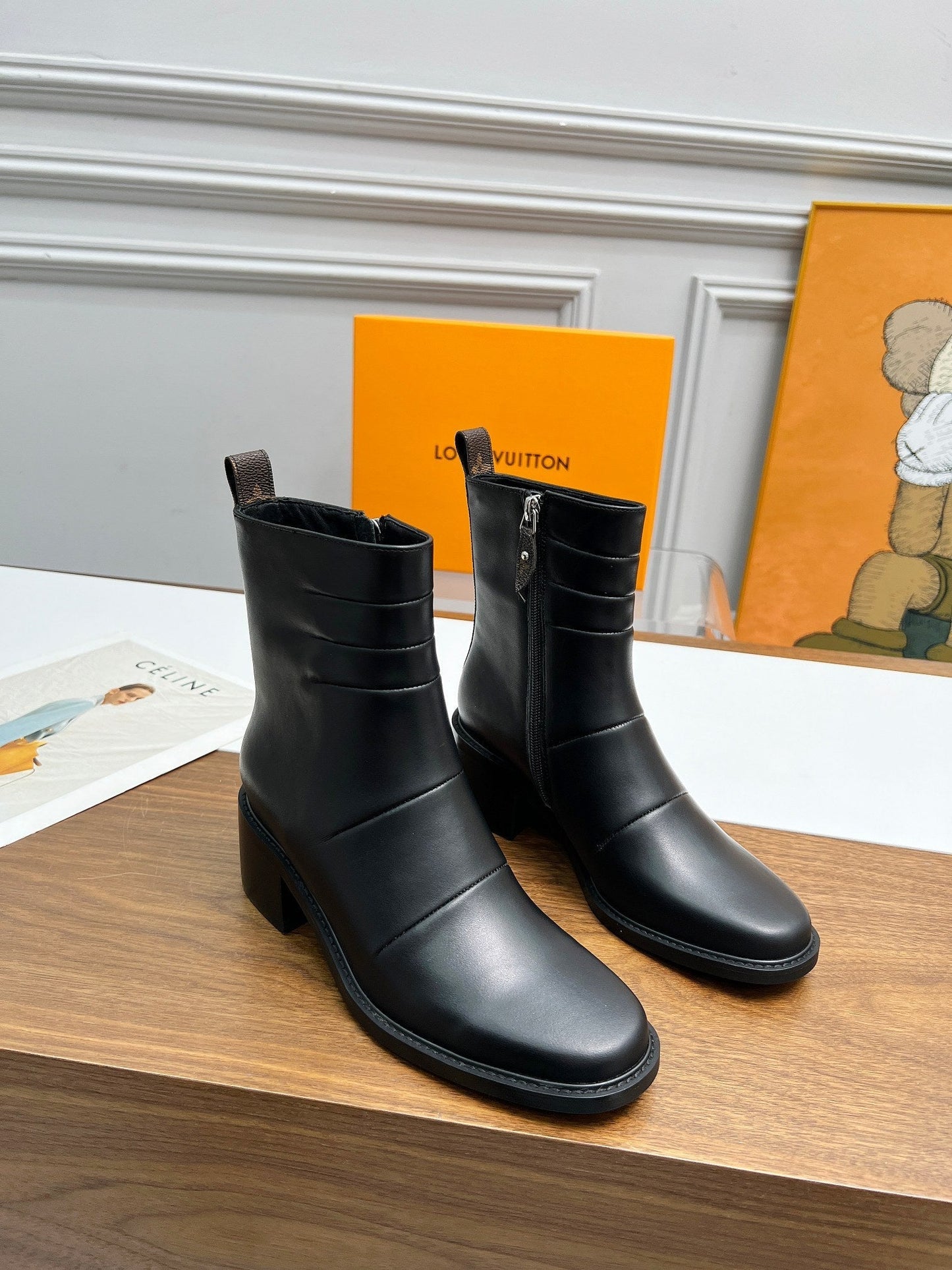 nmb JAZZ BOOTS LAMBSKIN BLACK 1ADBJ9