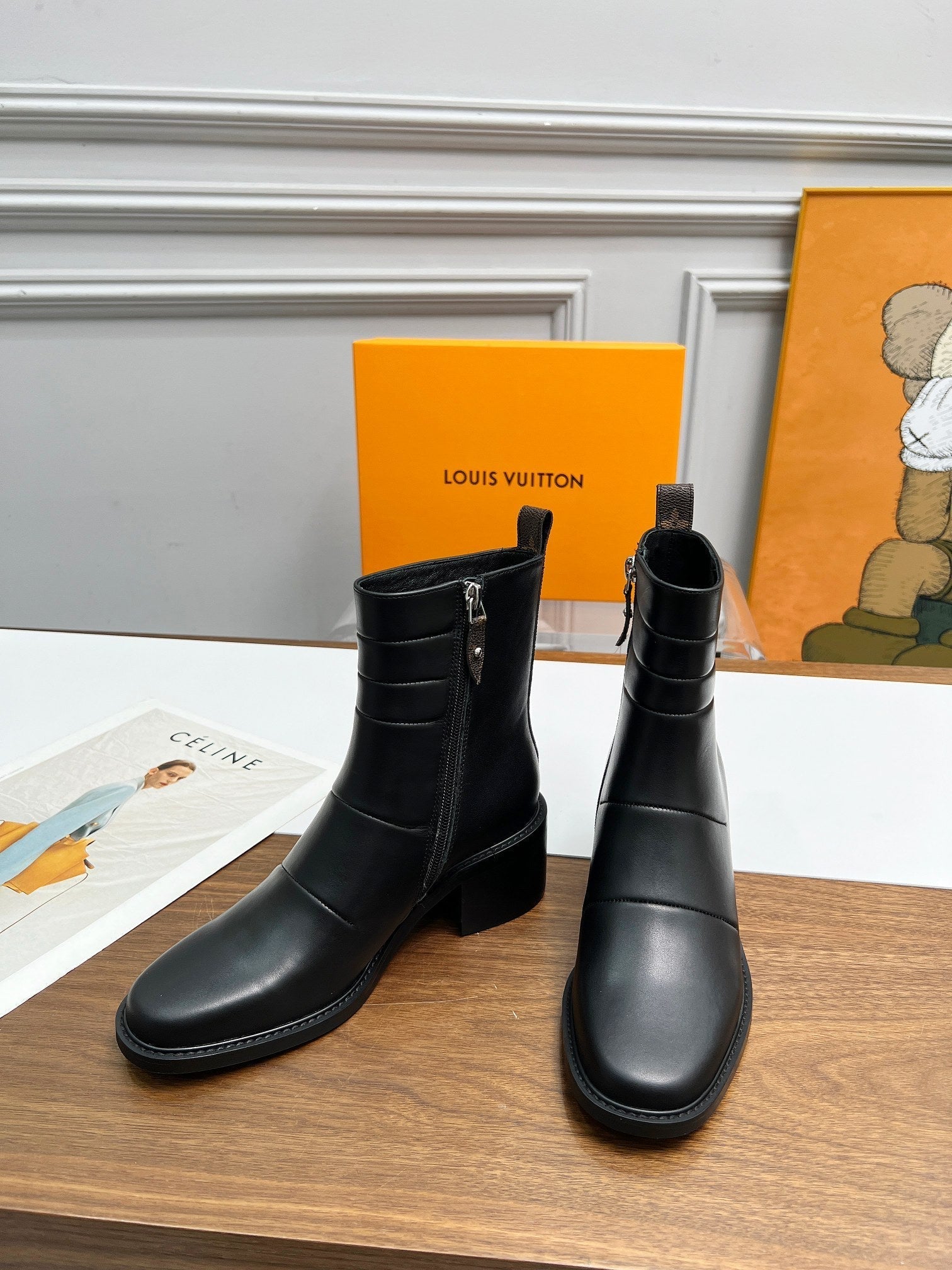 nmb JAZZ BOOTS LAMBSKIN BLACK 1ADBJ9