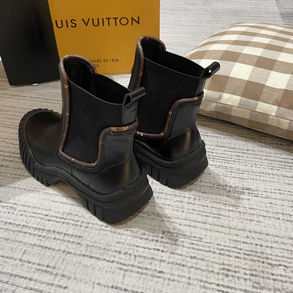nmb RUBY FLAT ANKLE BOOTS BLACK 1AB0FO