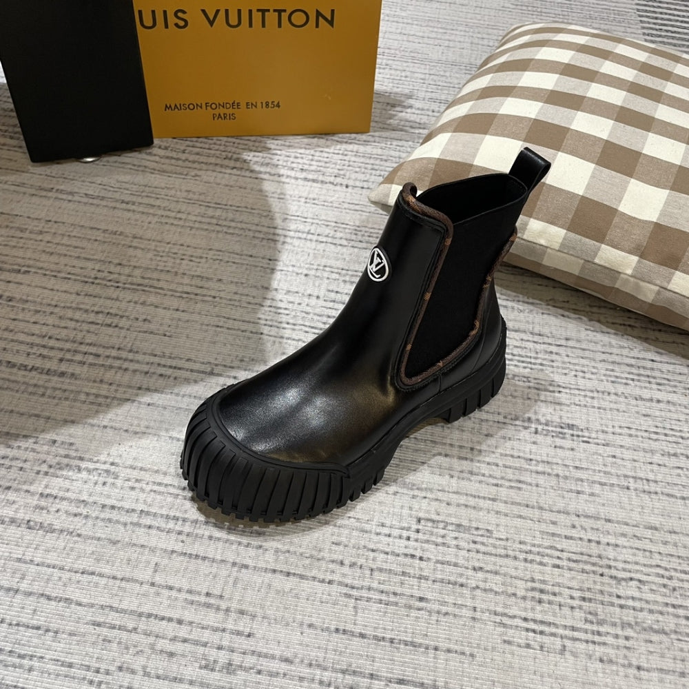 nmb RUBY FLAT ANKLE BOOTS BLACK 1AB0FO