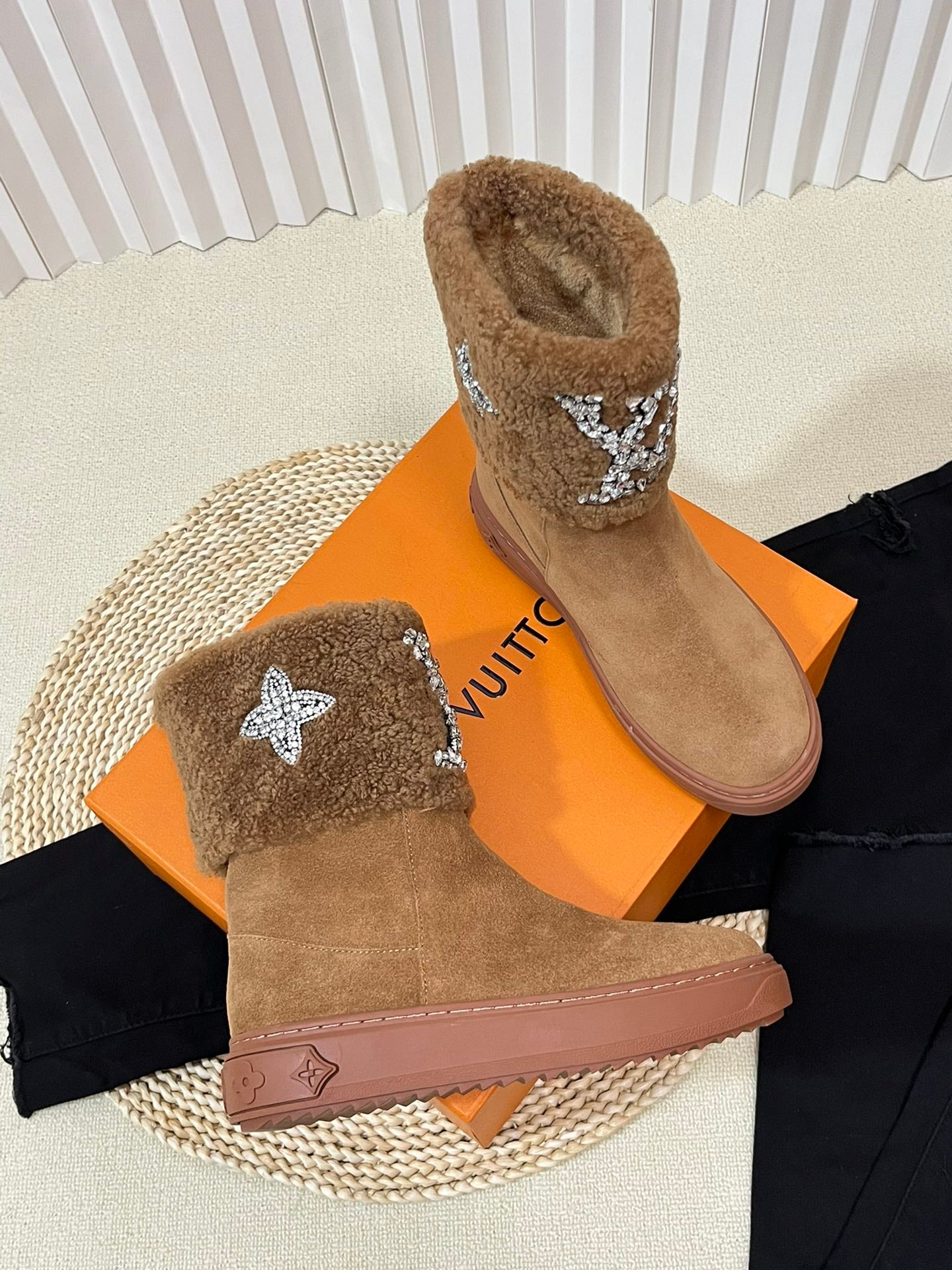 Vbs ANKLE BOOT STUVBSED WITH DIAMONDS BROWN