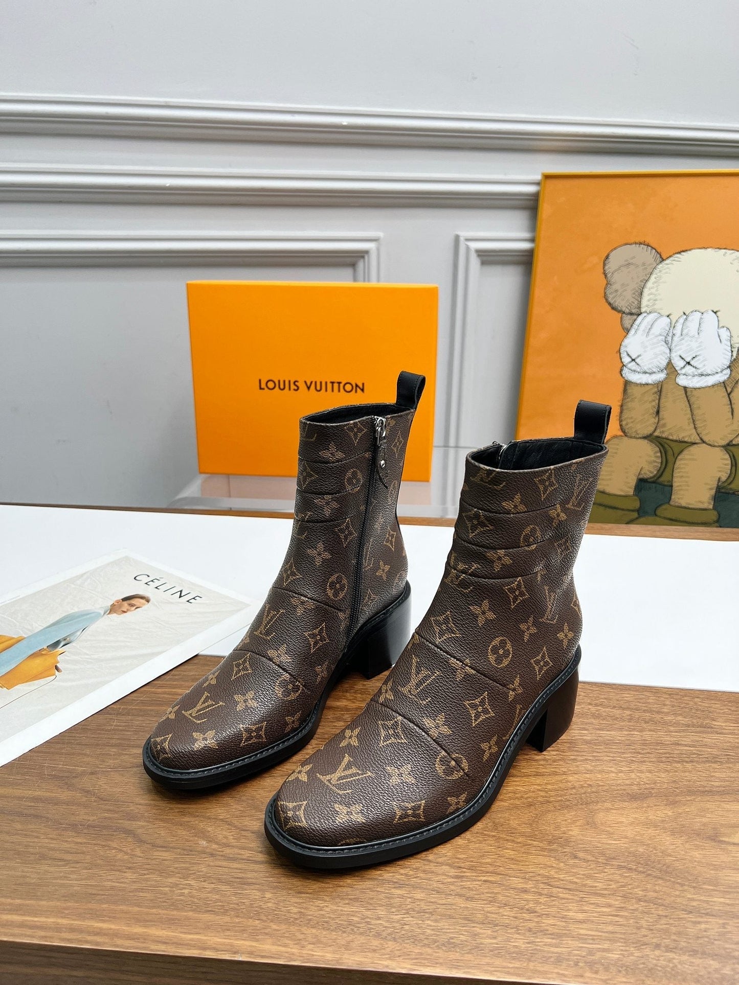 nmb JAZZ BOOTS MONOGRAM EBENE BROWN 1ADBKP