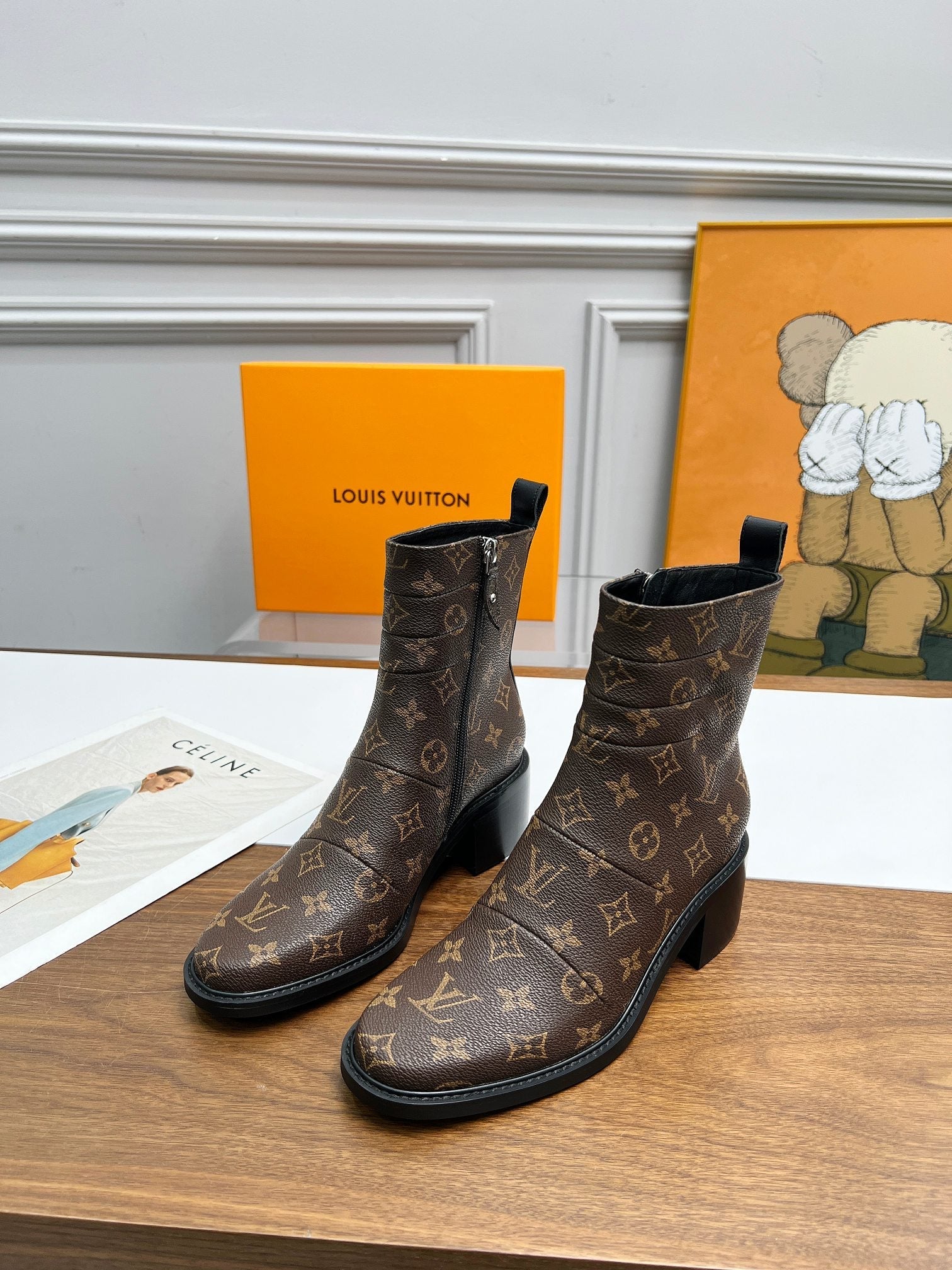 nmb JAZZ BOOTS MONOGRAM EBENE BROWN 1ADBKP
