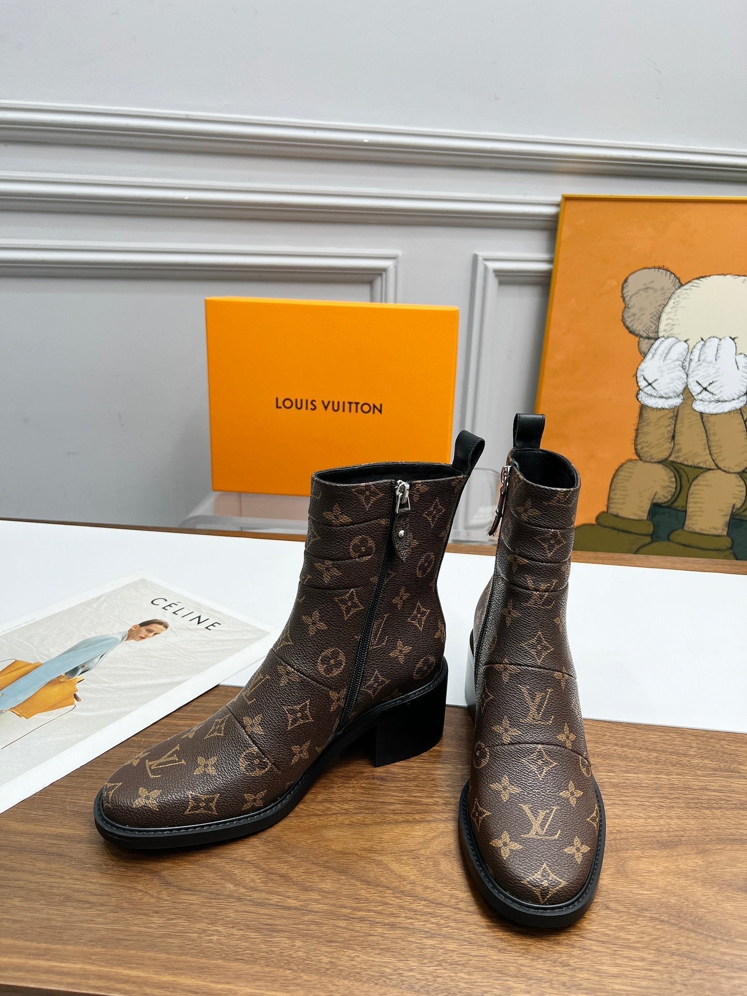nmb JAZZ BOOTS MONOGRAM EBENE BROWN 1ADBKP