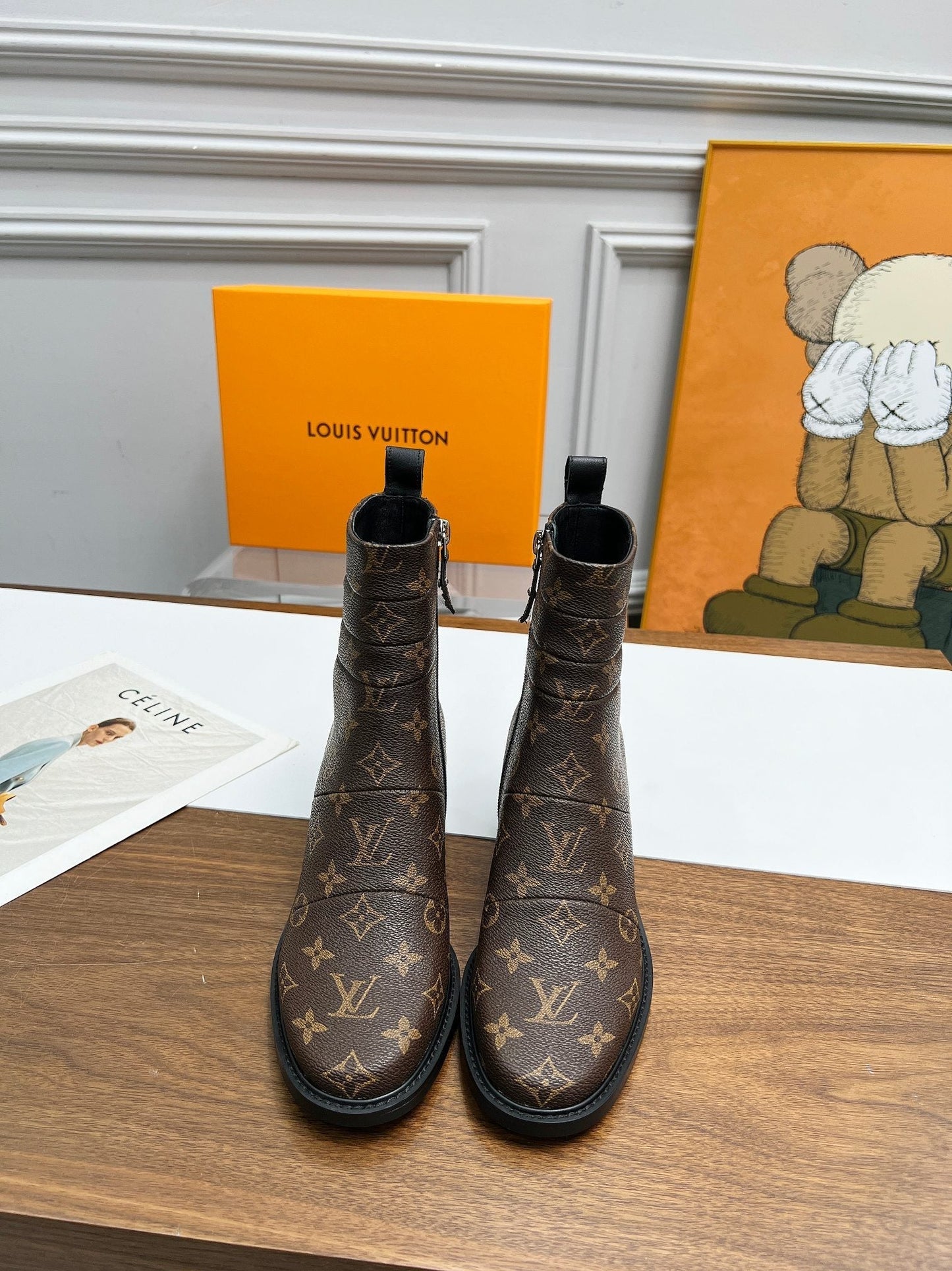 nmb JAZZ BOOTS MONOGRAM EBENE BROWN 1ADBKP