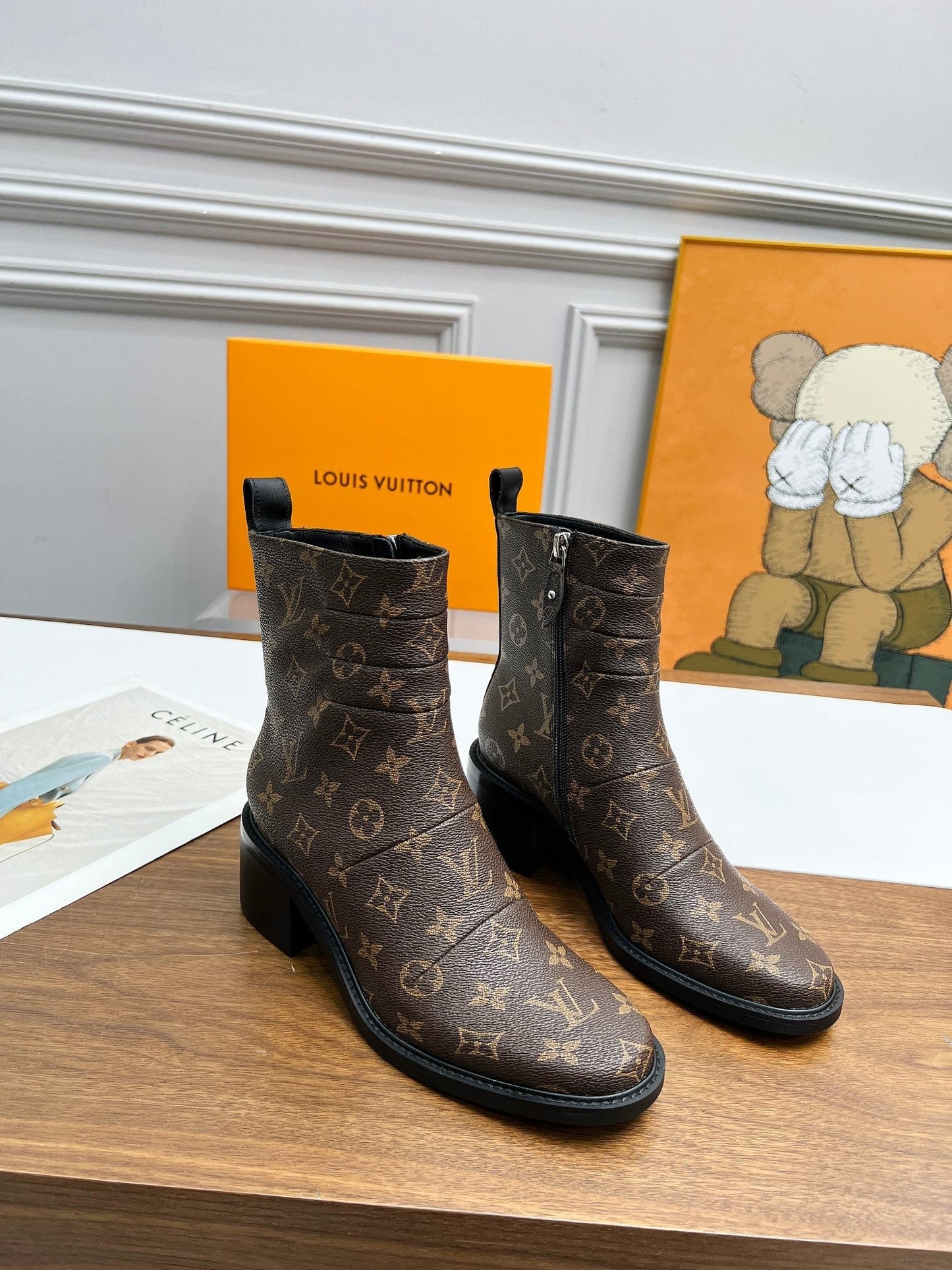 nmb JAZZ BOOTS MONOGRAM EBENE BROWN 1ADBKP