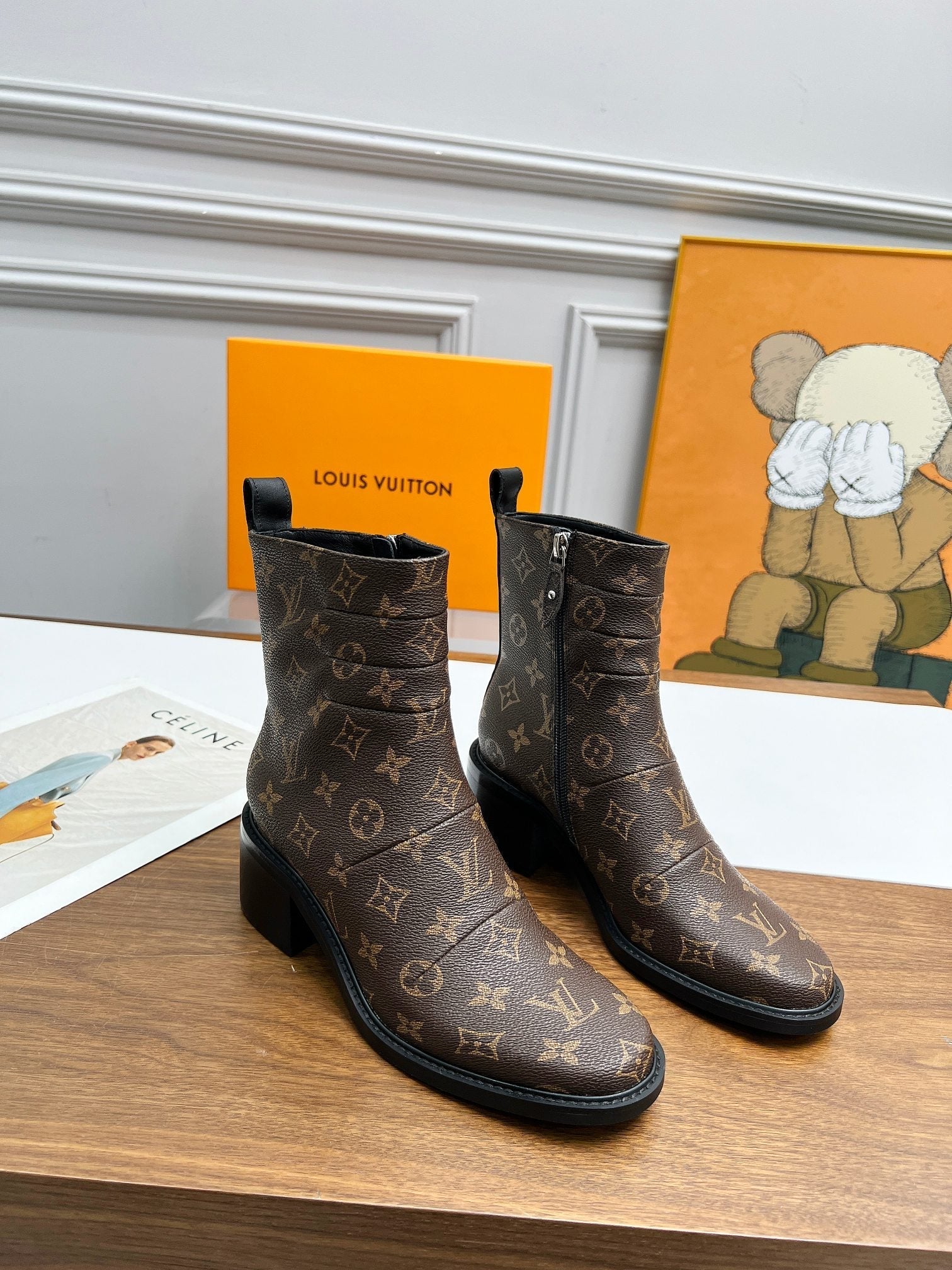 nmb JAZZ BOOTS MONOGRAM EBENE BROWN 1ADBKP