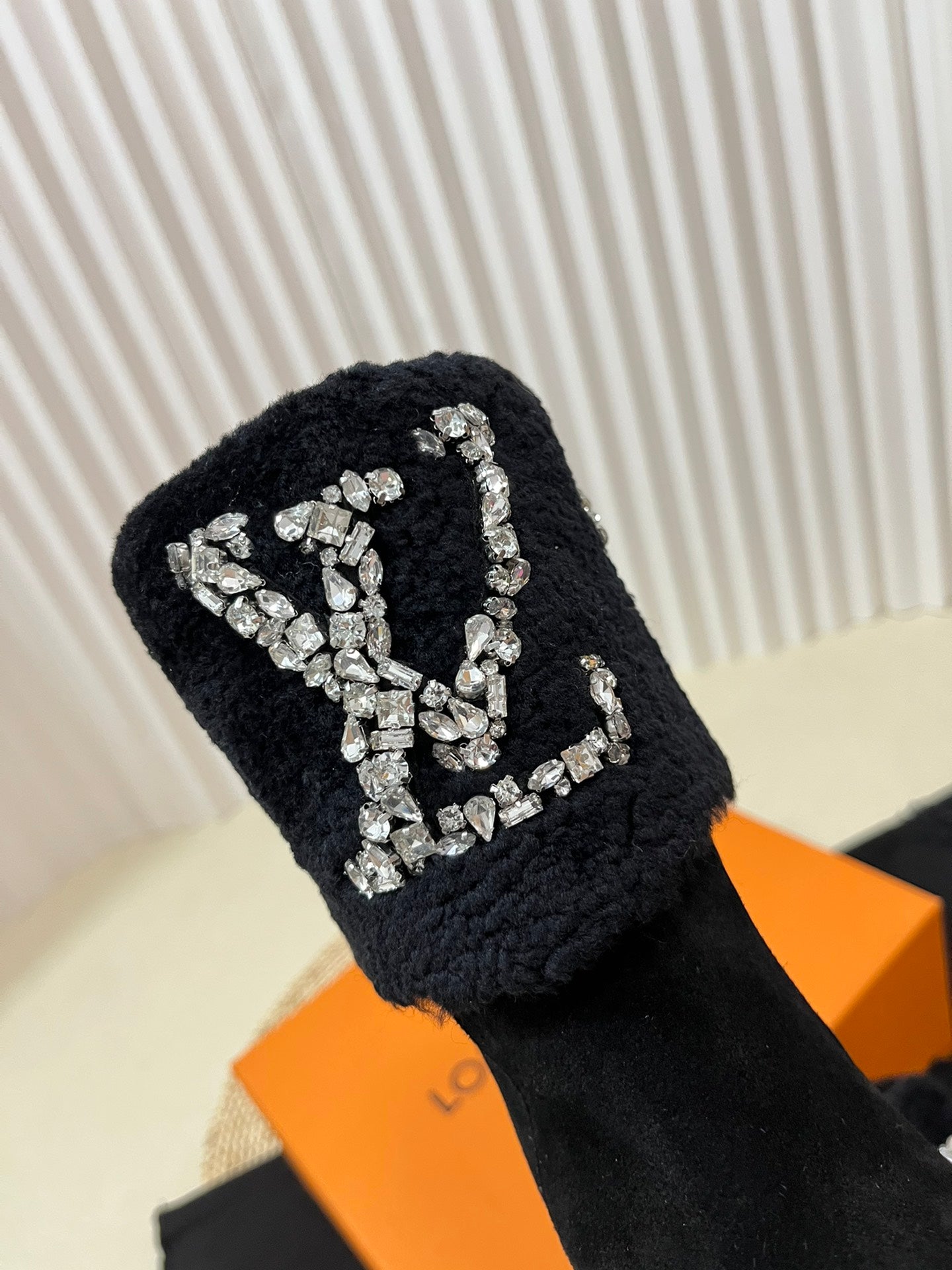 Vbs ANKLE BOOT STUVBSED WITH DIAMONDS BLACK
