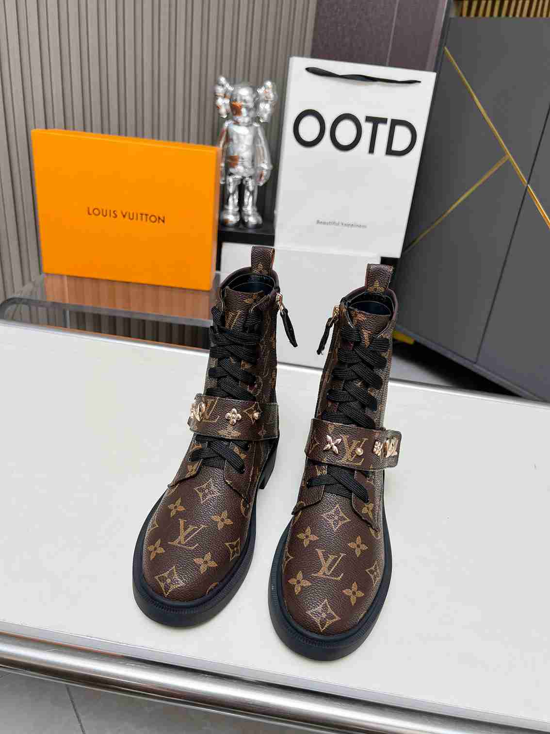 VBS CITIZEN BOOTS MONOGRAM BROWN