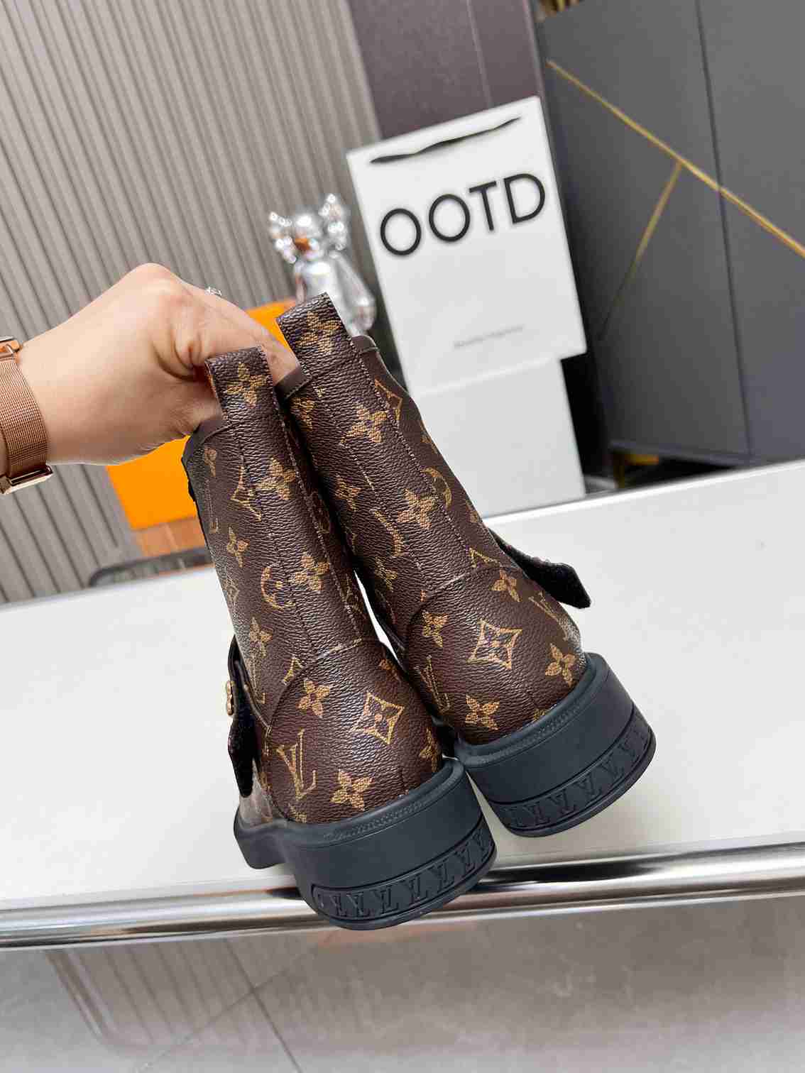 VBS CITIZEN BOOTS MONOGRAM BROWN