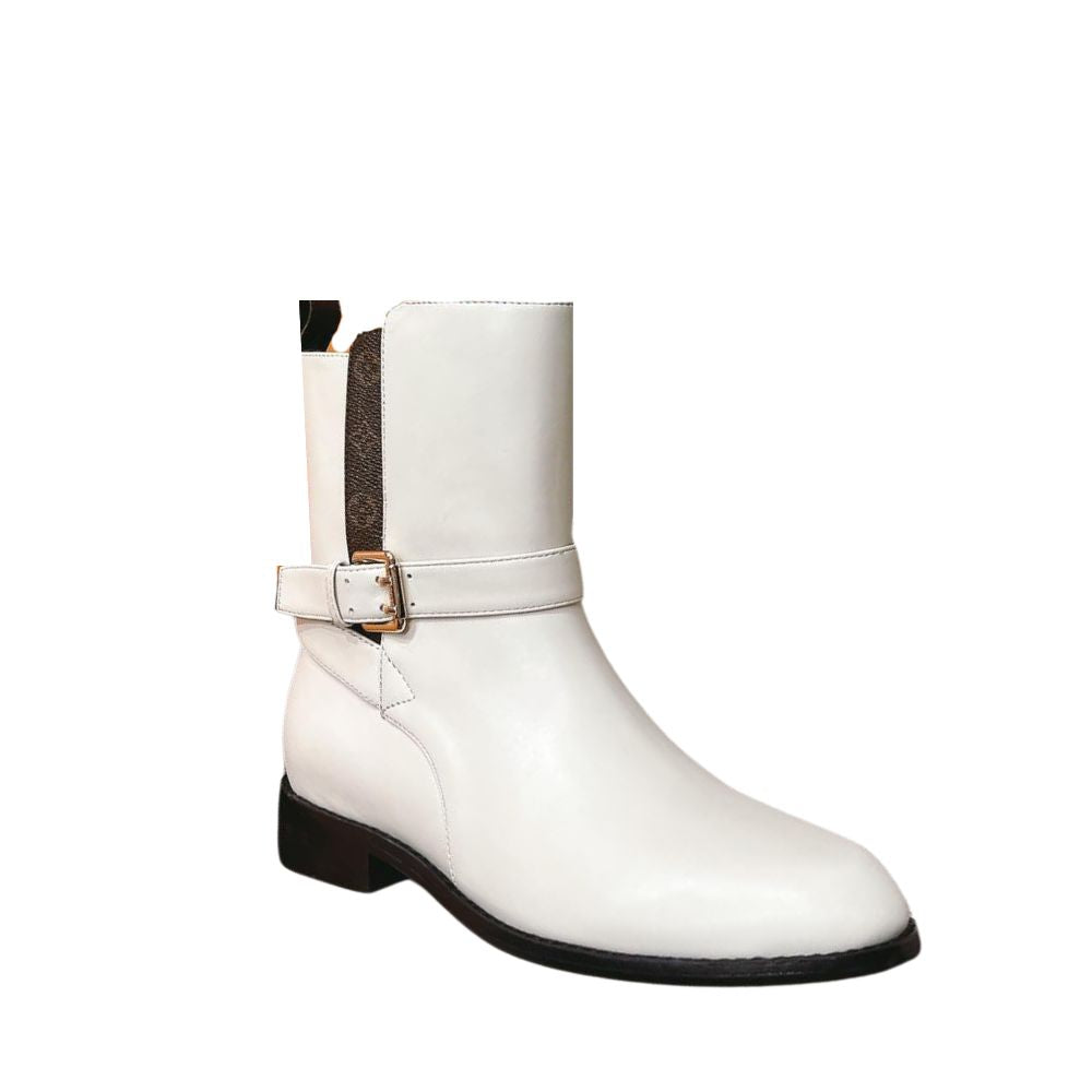 nmb BOOTSY ANKLE BOOT WHITE