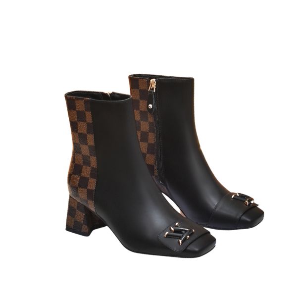 nmb SHAKE ANKLE BOOTS BLACK AND BROWN