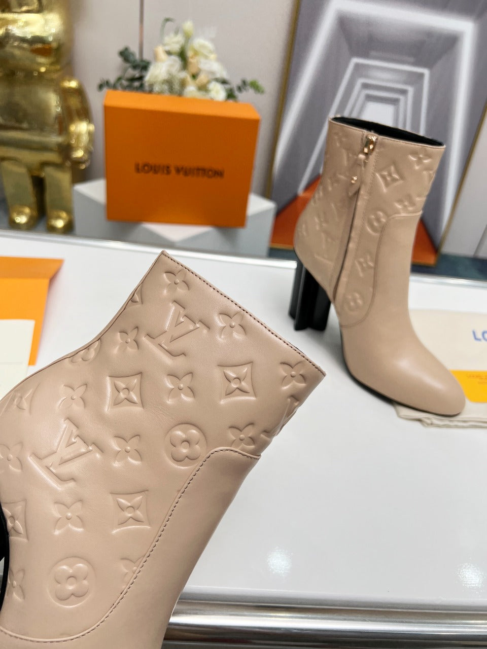 nmb SILHOUETTE ANKLE BOOT BEIGE