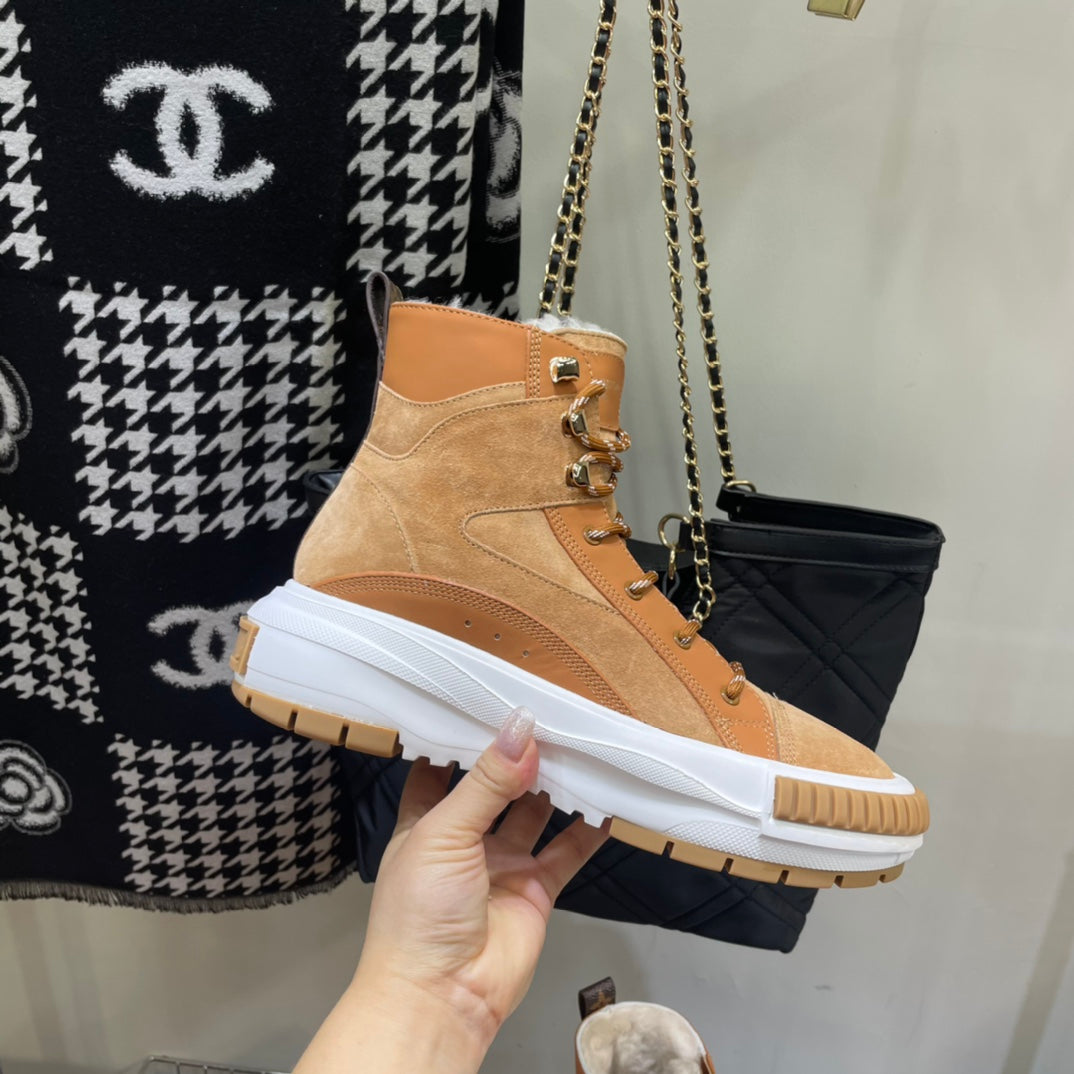nmb SQUAD SNEAKER BOOTS SUEDE BROWN