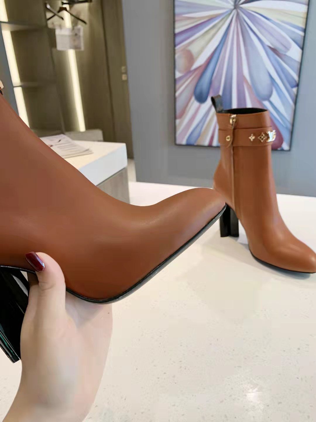 nmb ANKLE BOOT BROWN