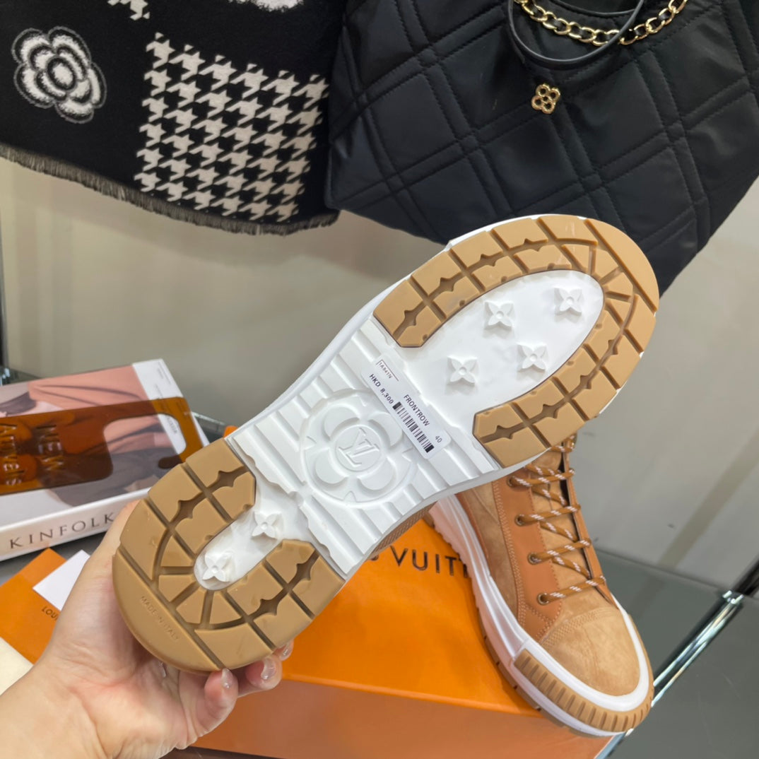 nmb SQUAD SNEAKER BOOTS SUEDE BROWN