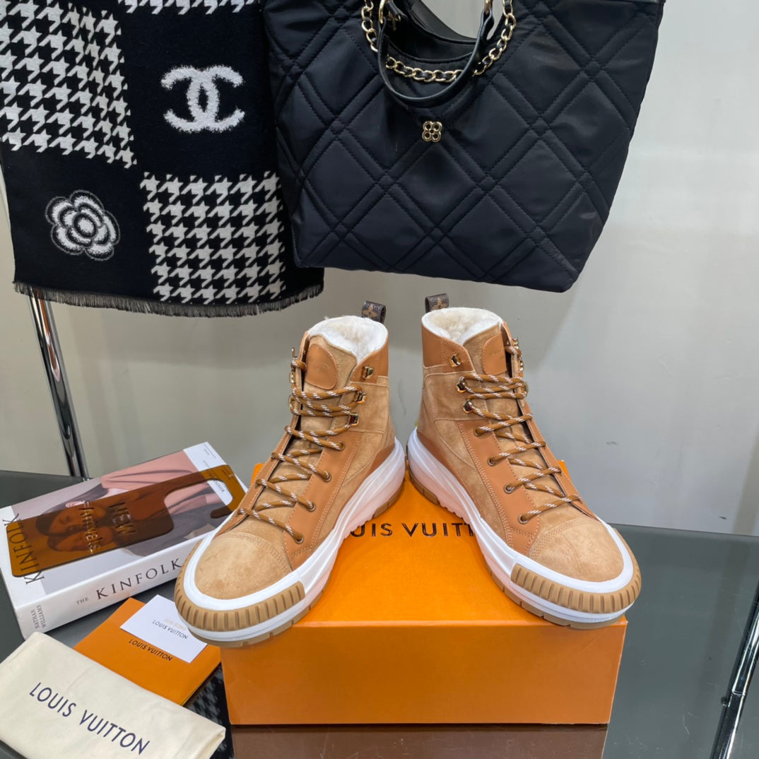 nmb SQUAD SNEAKER BOOTS SUEDE BROWN