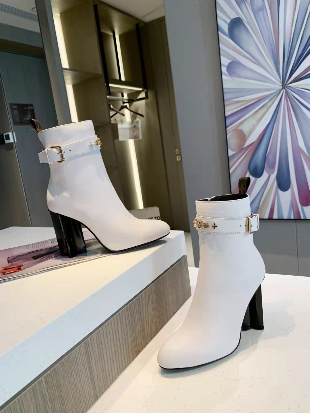 nmb ANKLE BOOT WHITE