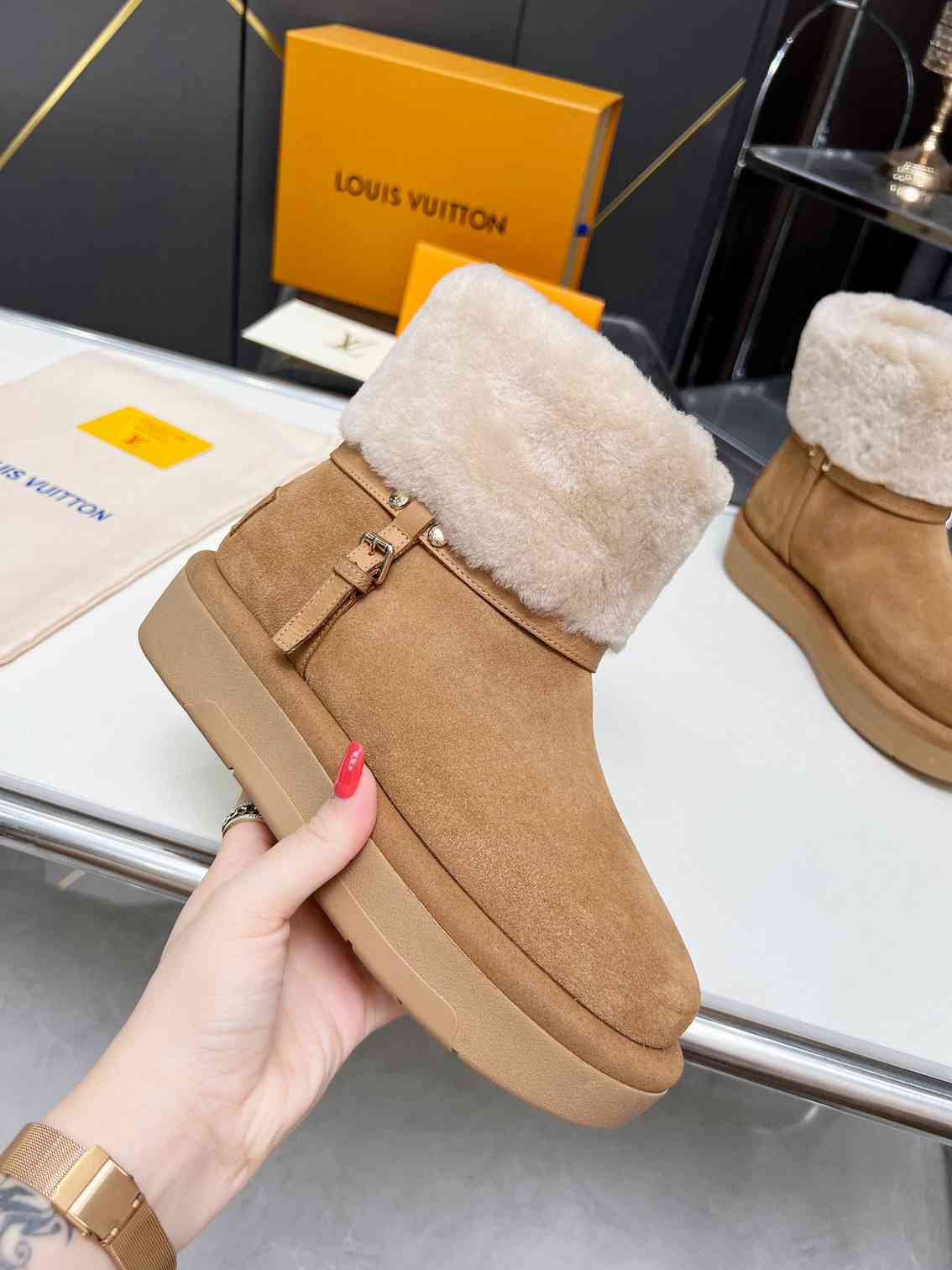 nmb ASPEN PLATFORM ANKLE BOOT BEIGE 1AC79I