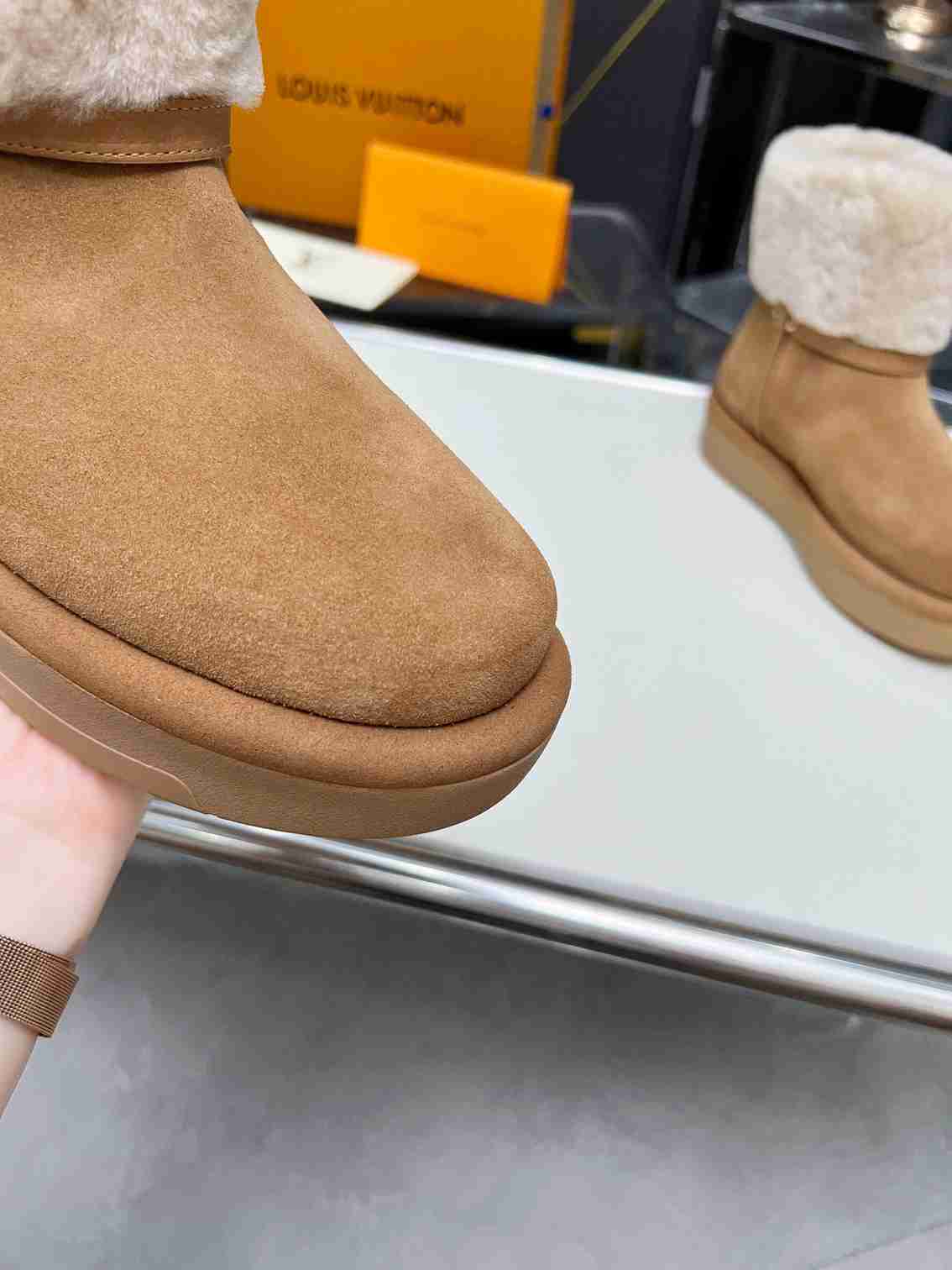 nmb ASPEN PLATFORM ANKLE BOOT BEIGE 1AC79I